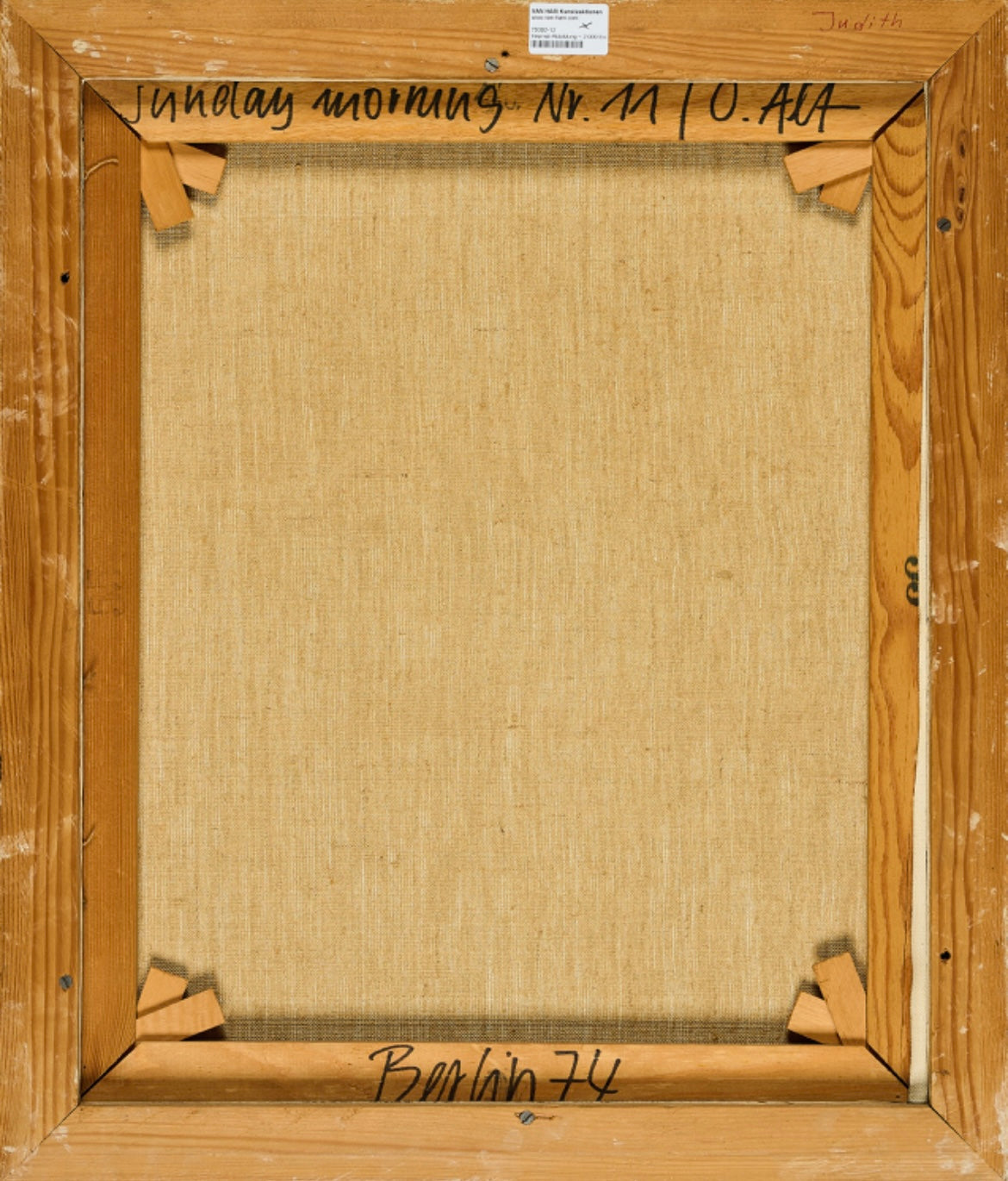 Otmar Alt (1940) - „Sunday Morning Nr. 11“ (signiert, datiert & betitelt), Acryl auf Leinwand