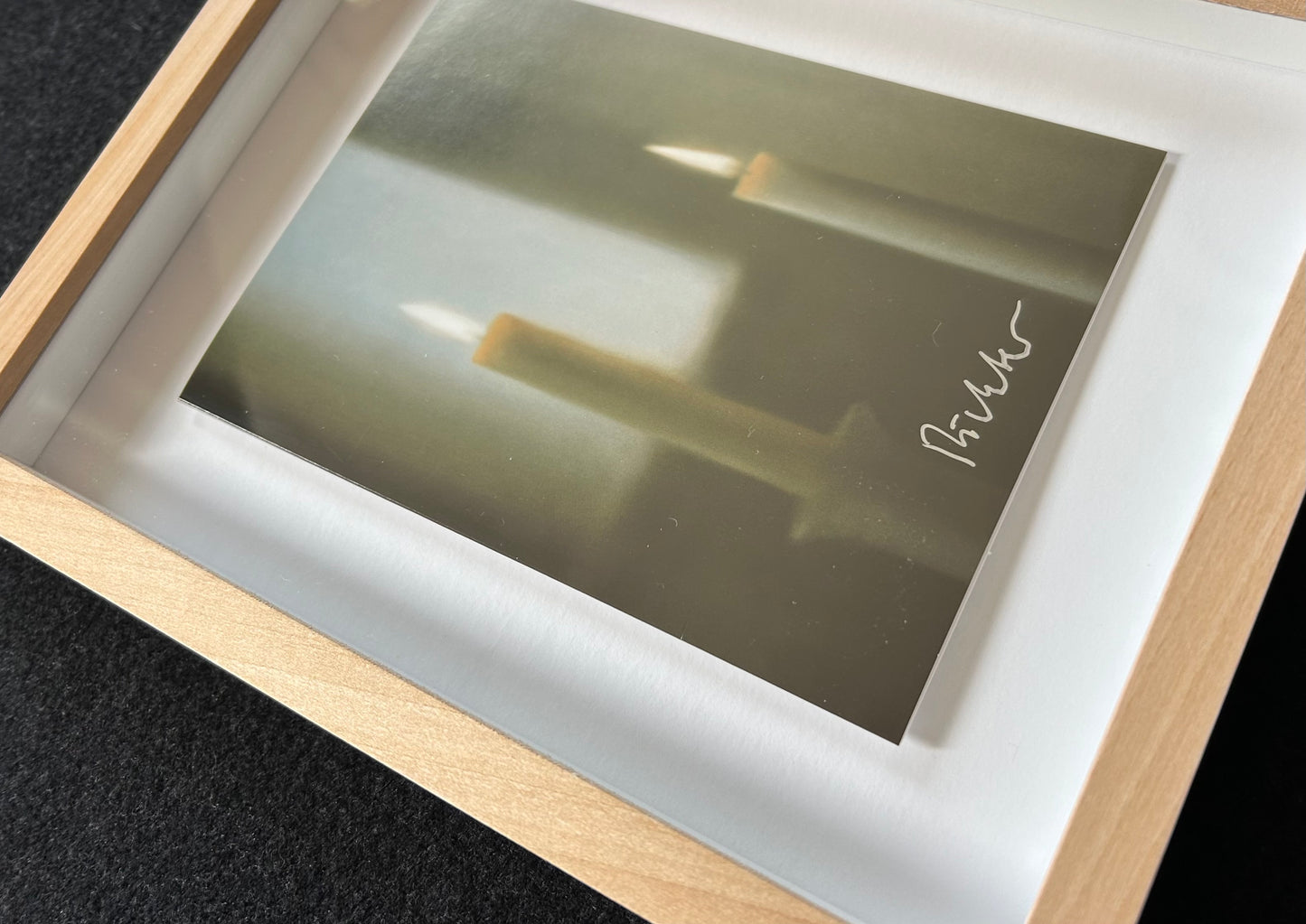 Gerhard Richter (1932) „Zwei Kerzen" - Kunstpostkarte mit Gefälligkeitssignatur