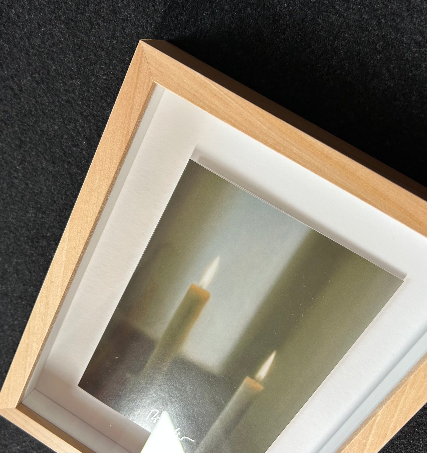 Gerhard Richter (1932) „Zwei Kerzen" - Kunstpostkarte mit Gefälligkeitssignatur