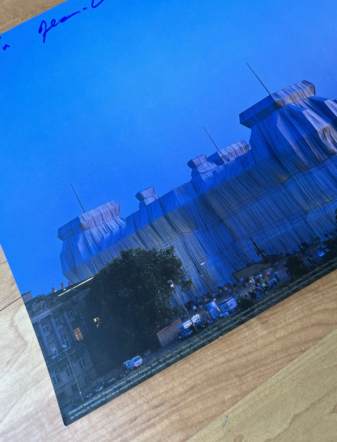 Christo (1935-2020) - „The Wrapped Reichstag“ Offset (3x handsigniert)