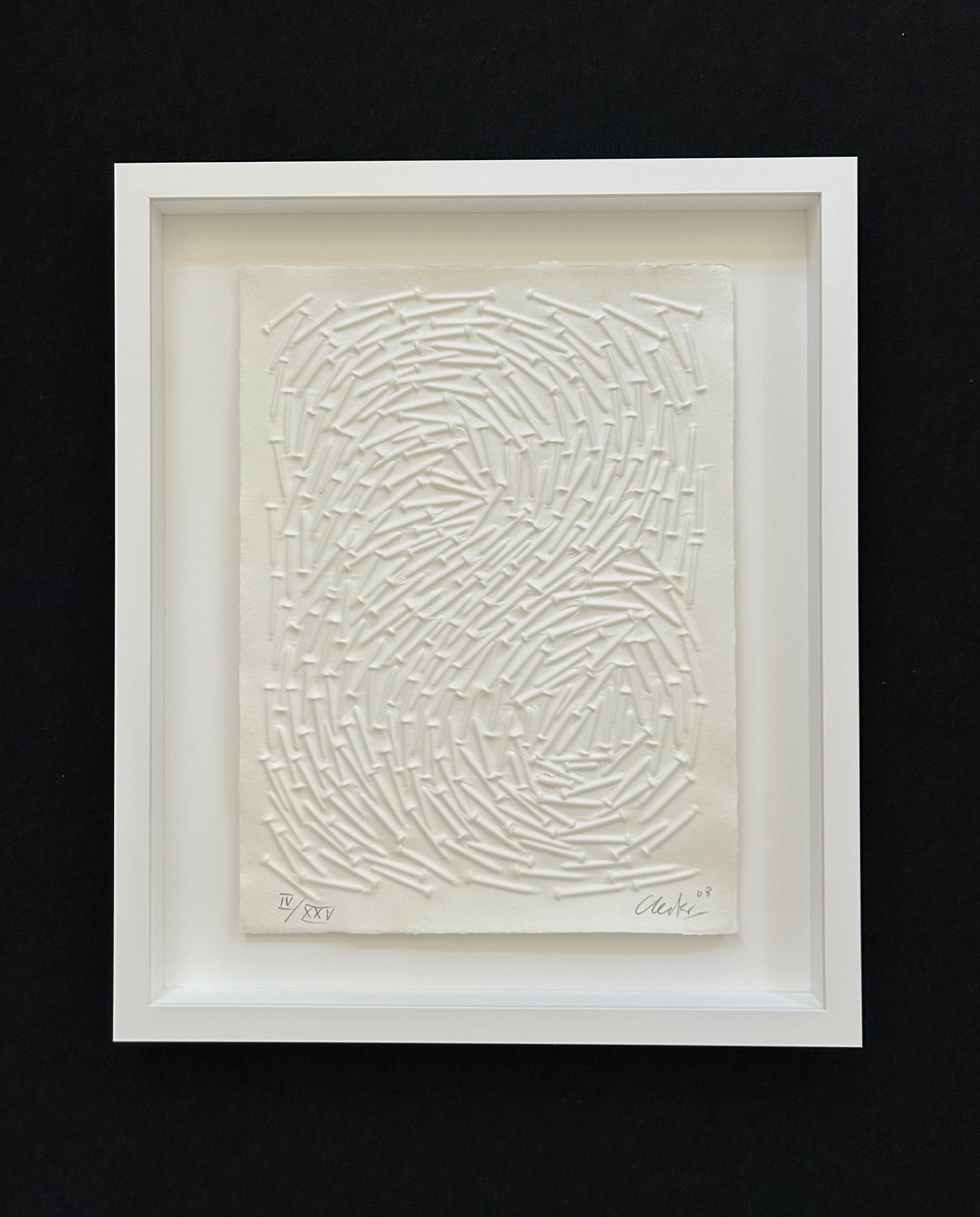 Günther Uecker (1930) - „Ohne Titel“ - signiert, datiert & nummeriert (Ex.: IV/XXV)