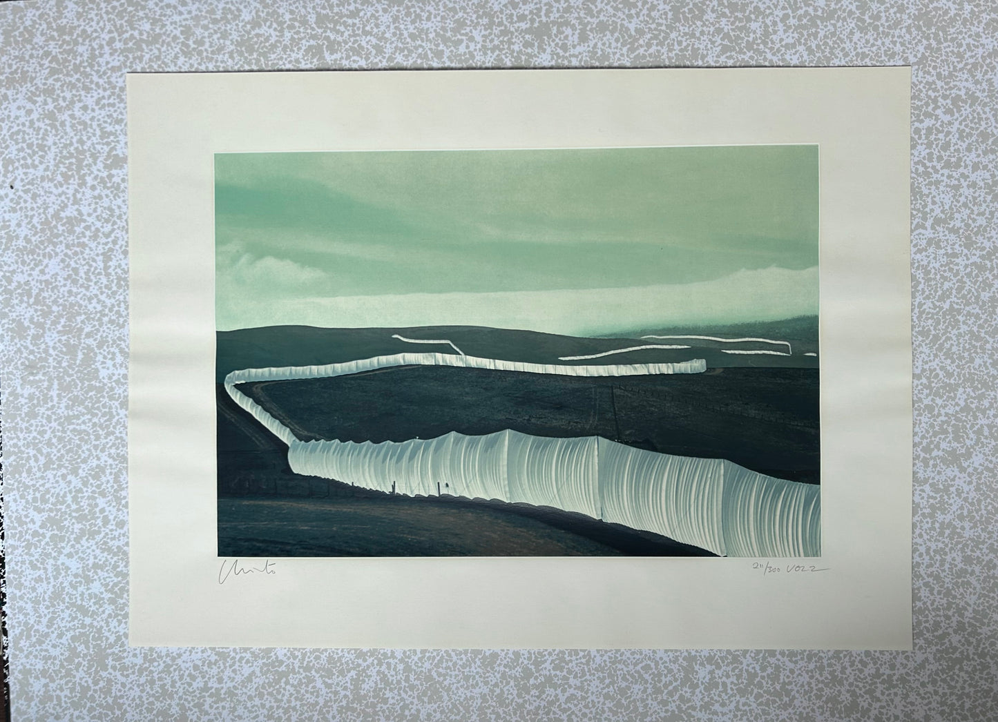 Christo (1935-2020) „Running Fence, Sonoma and Counties, California, 1972-76“ - handsigniert & nummeriert