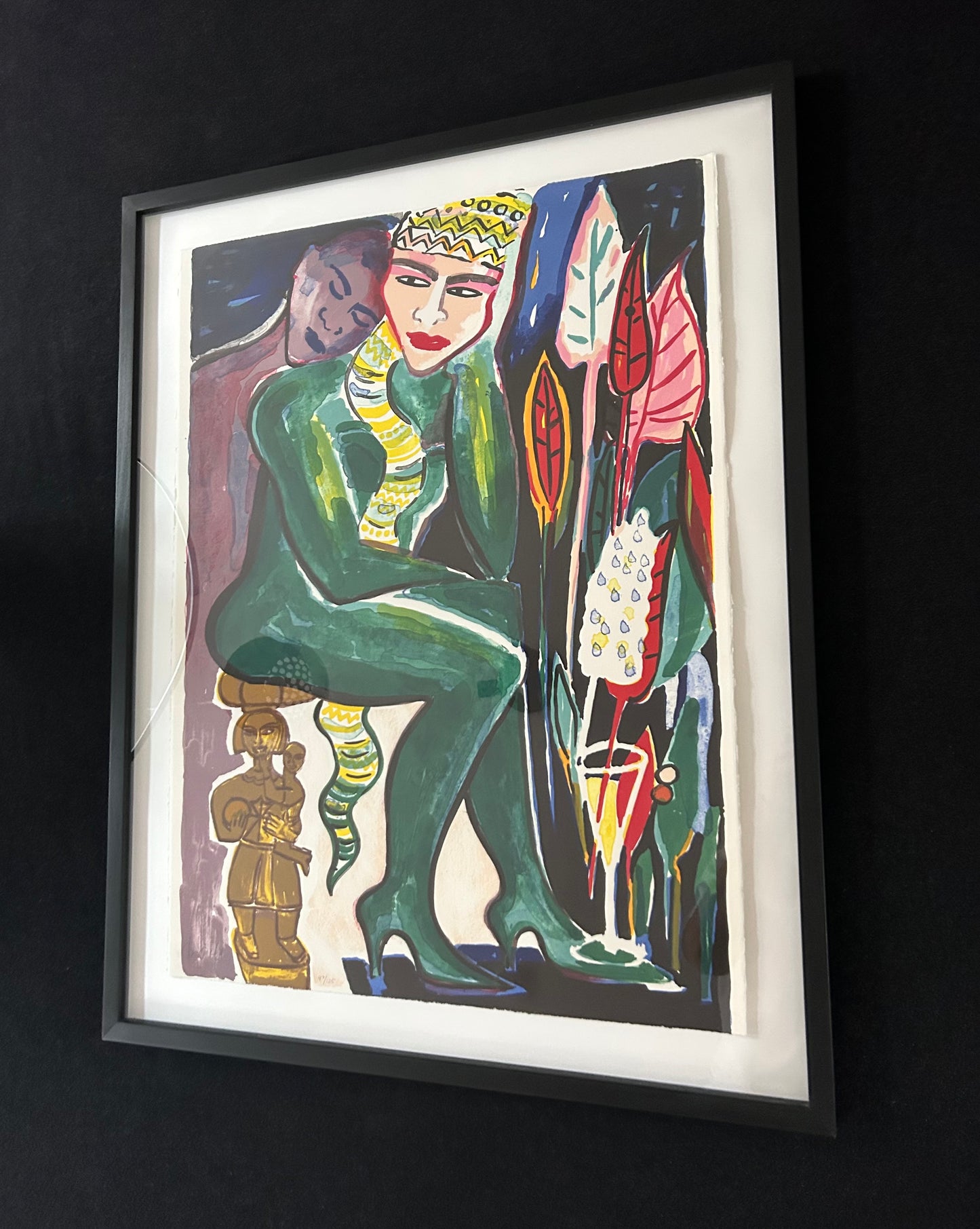 Elvira Bach (1951) „Ohne Titel (Grün)“ - signiert & nummeriert