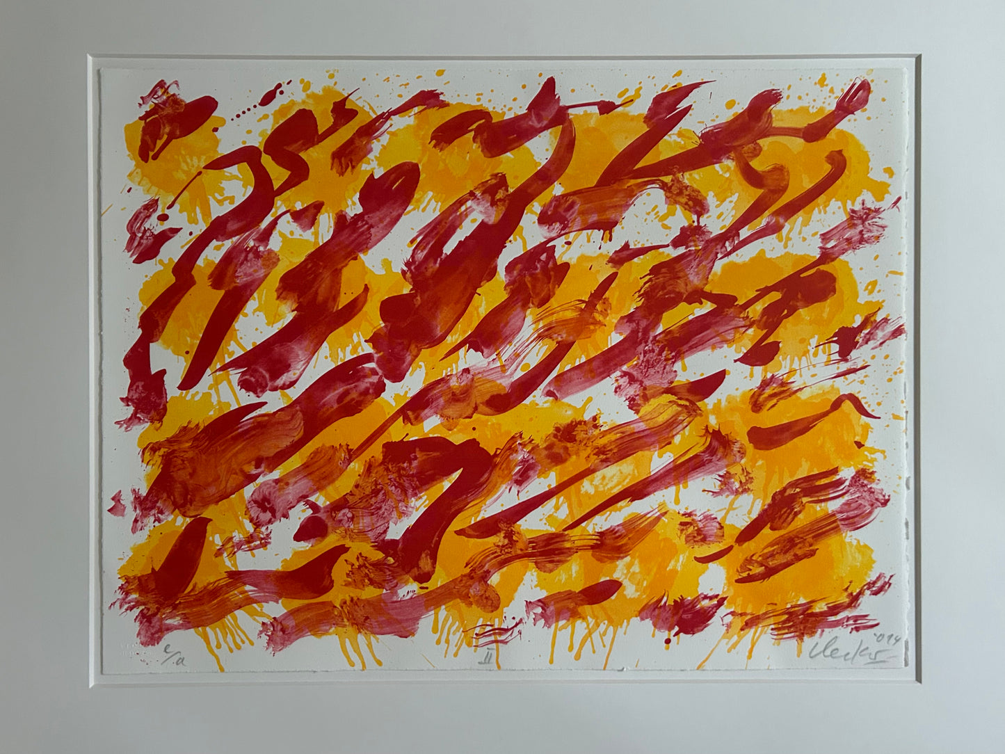 Günther Uecker (1930-2025) - „Geschriebene Bilder II“ - signiert, datiert & nummeriert (Ex.: e.a.)