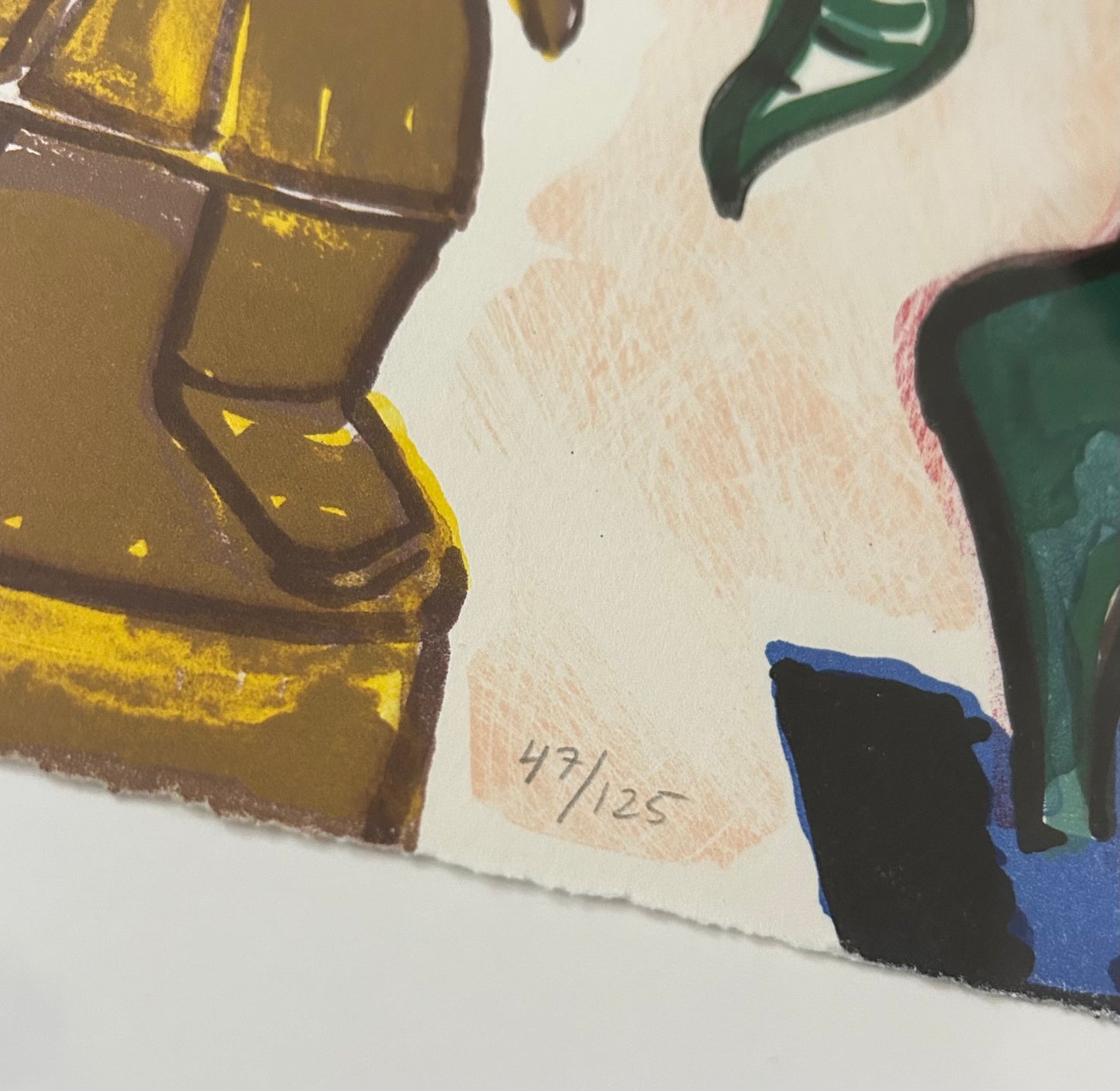 Elvira Bach (1951) „Ohne Titel (Grün)“ - signiert & nummeriert