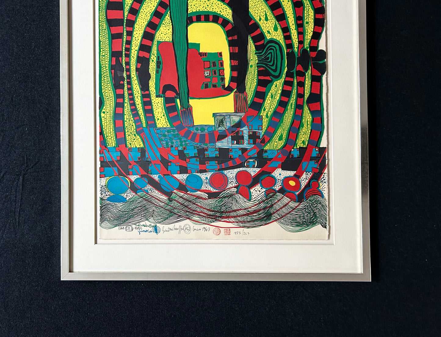 Friedensreich Hundertwasser: „Seereise II“ - Signiert, datiert, nummeriert und gestempelt