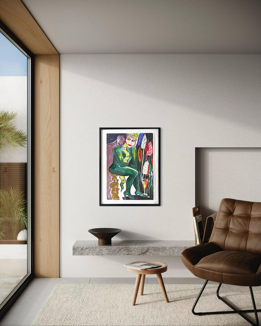 Elvira Bach (1951) „Ohne Titel (Grün)“ - signiert & nummeriert