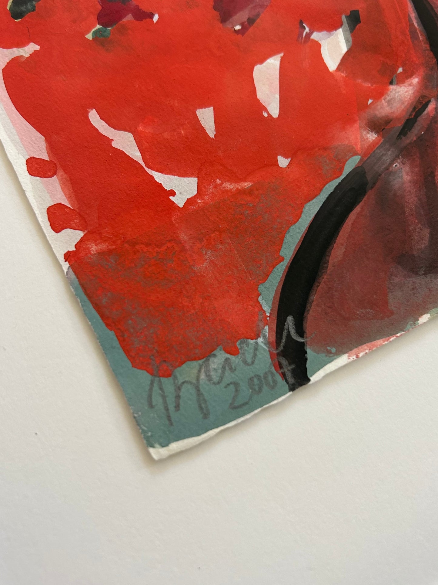 Elvira Bach (1951) - „Küchendiva“ (signiert & datiert), Aquarell auf Bütten