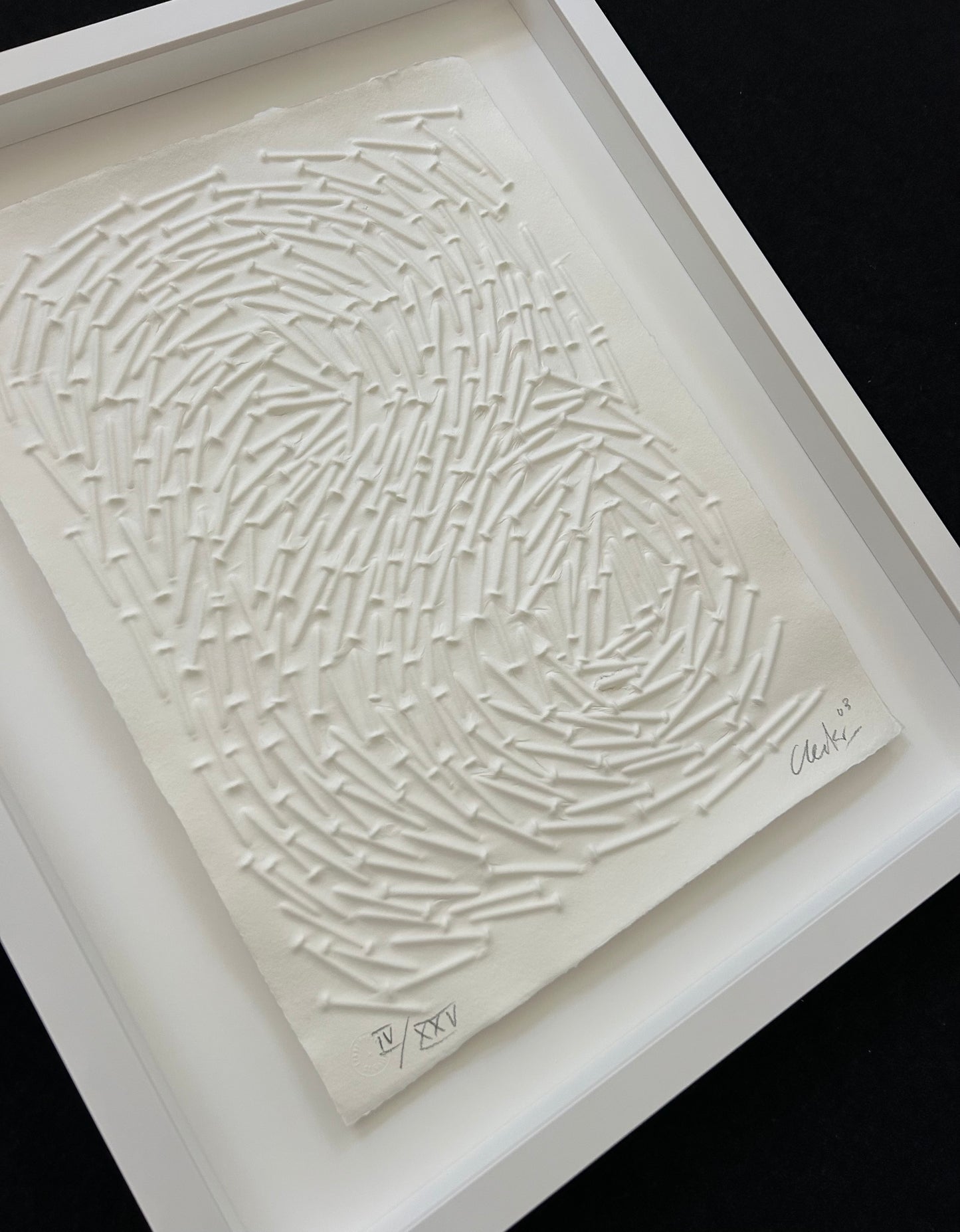 Günther Uecker (1930) - „Ohne Titel“ - signiert, datiert & nummeriert (Ex.: IV/XXV)