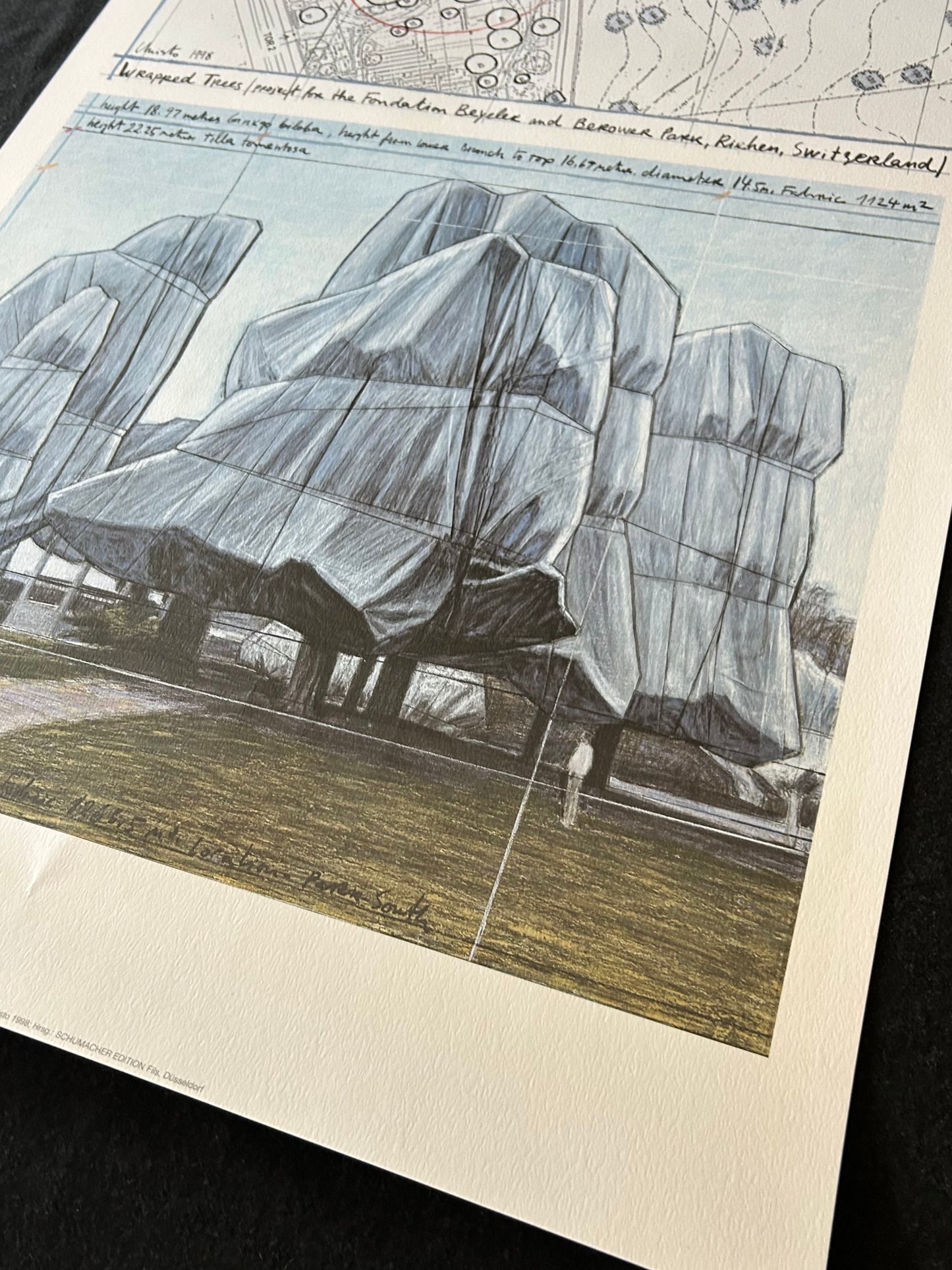 Christo (1935-2020) - „Wrapped Trees, 1998“ - (handsigniert)