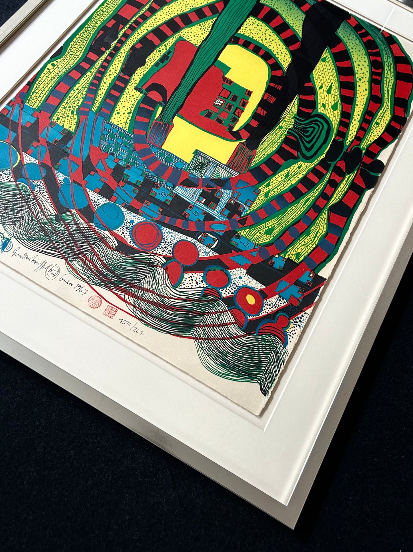 Friedensreich Hundertwasser: „Seereise II“ - Signiert, datiert, nummeriert und gestempelt