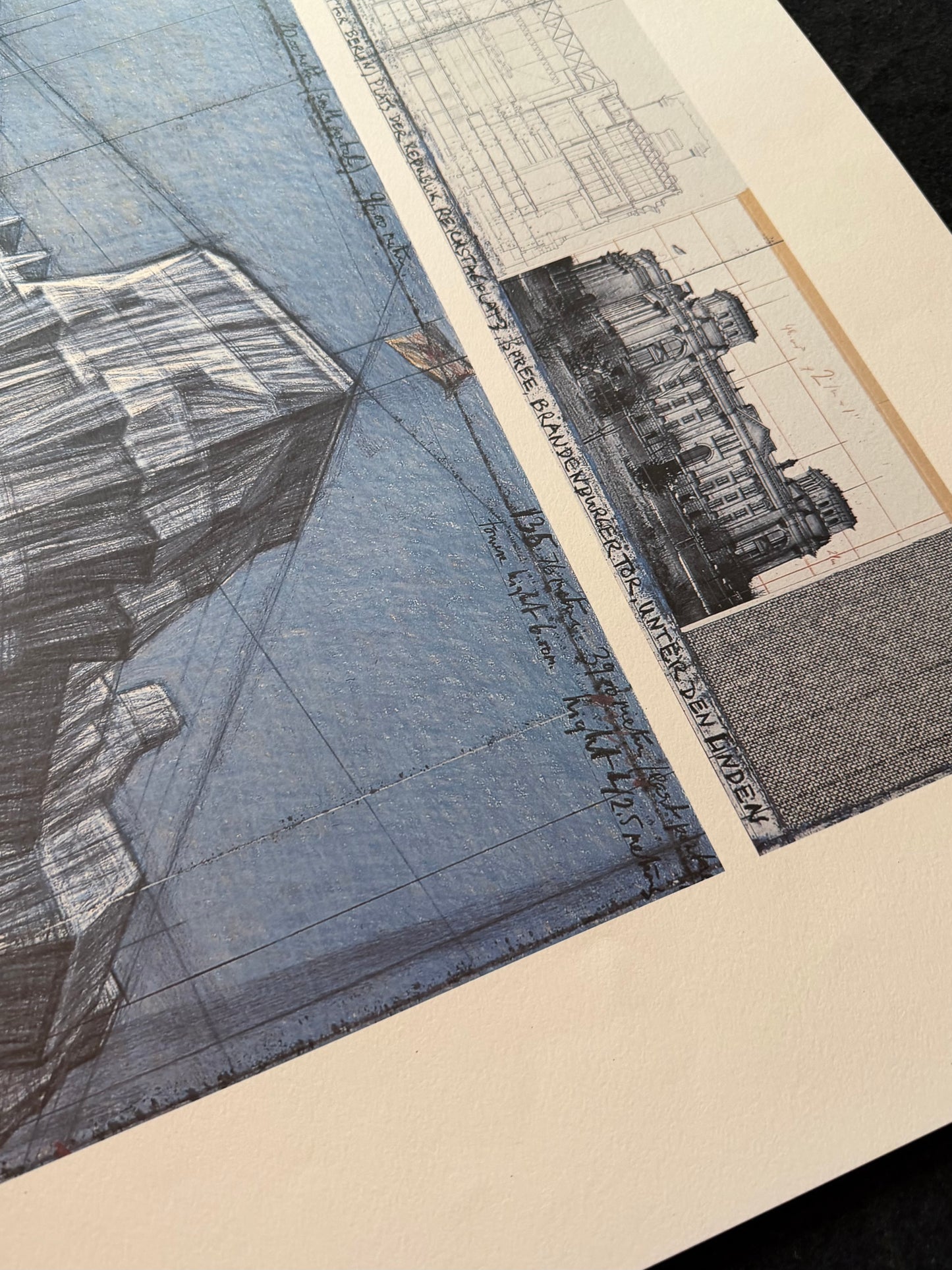 Christo (1935-2020) „Wrapped Reichstag, Project for Berlin" - handsigniert
