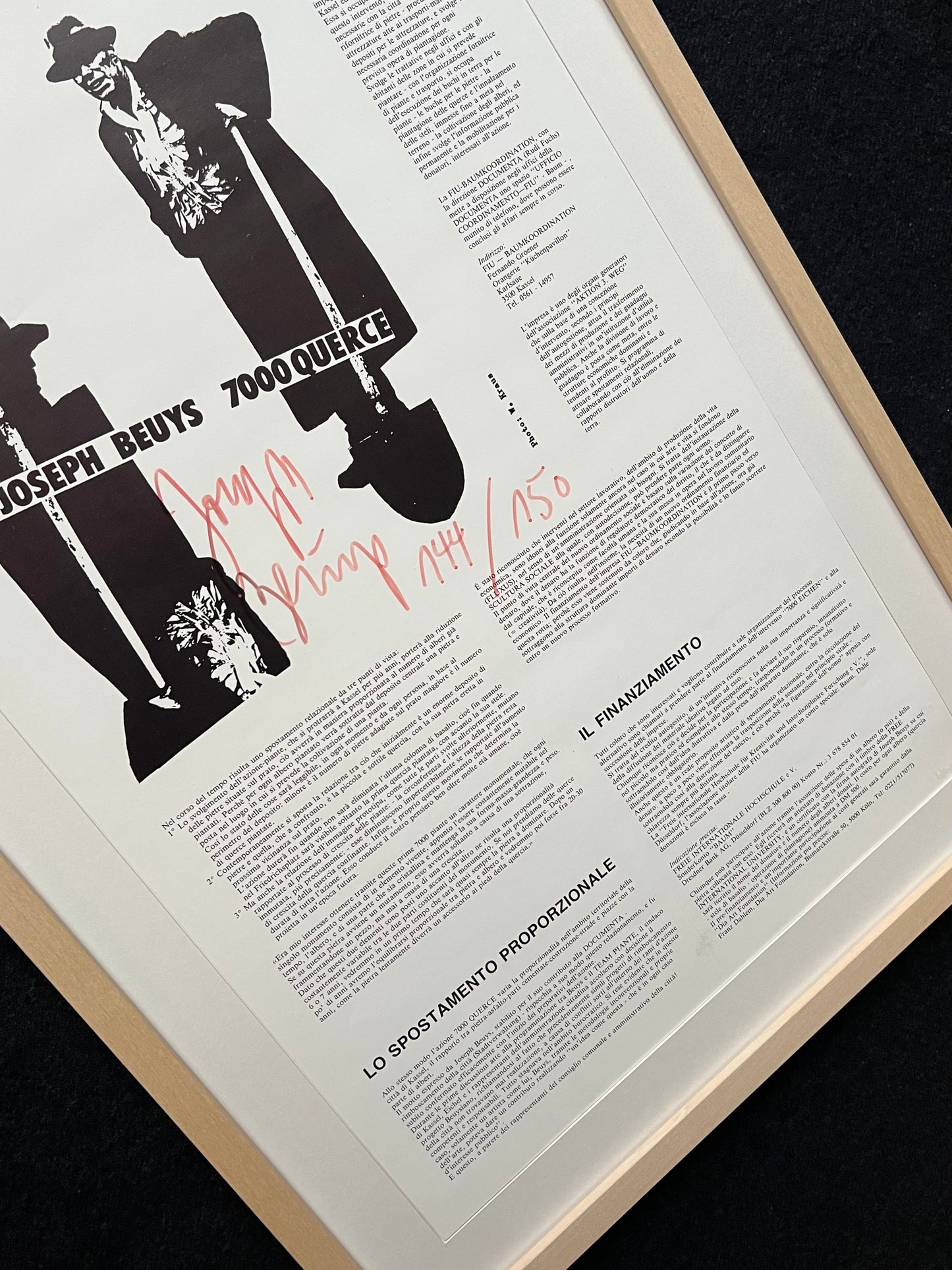 Joseph Beuys - „7000 Querce“ - signiert & nummeriert