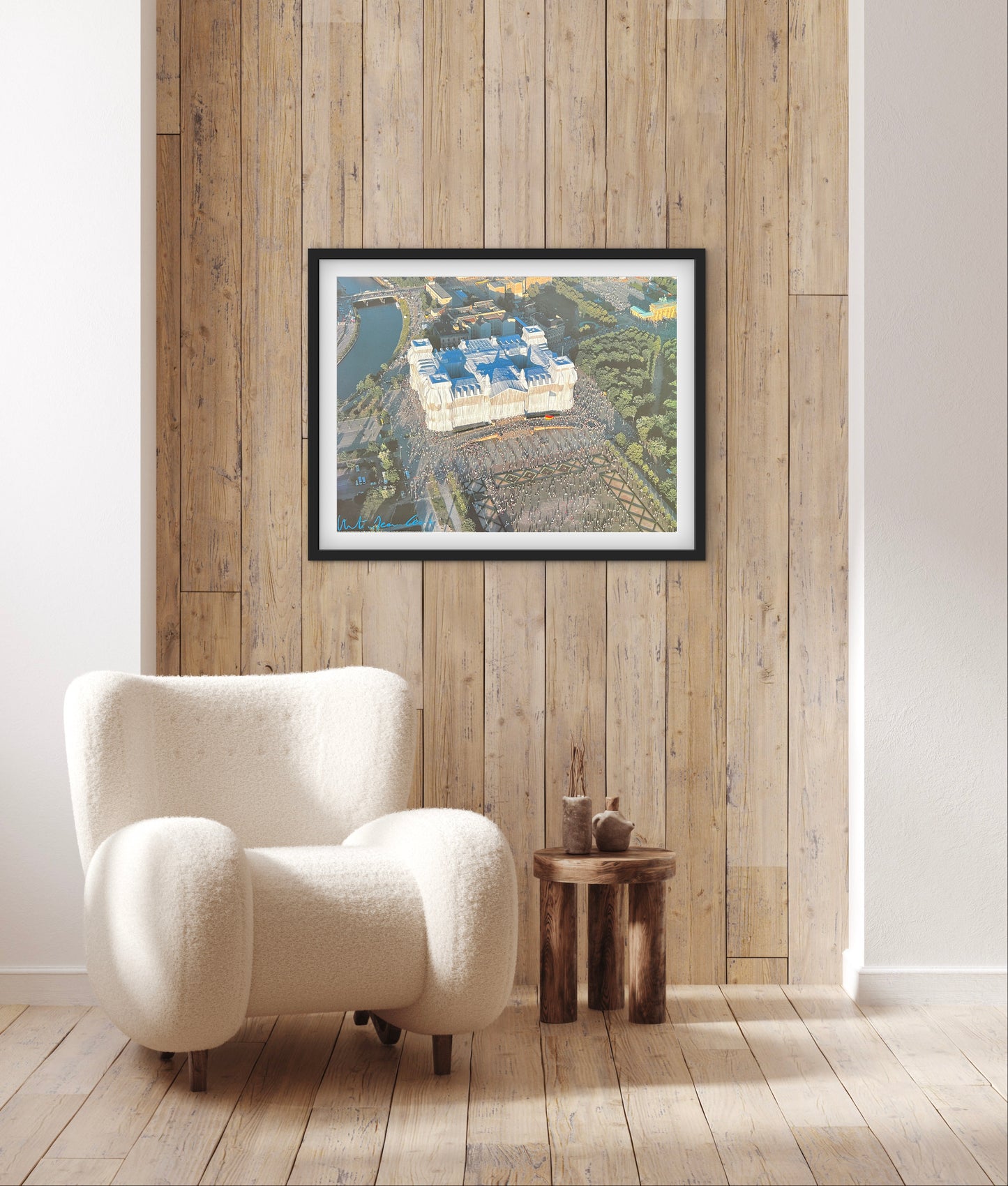 Christo (1935-2020) - „Wrapped Reichstag, Project for Berlin" - Farboffset (signiert)