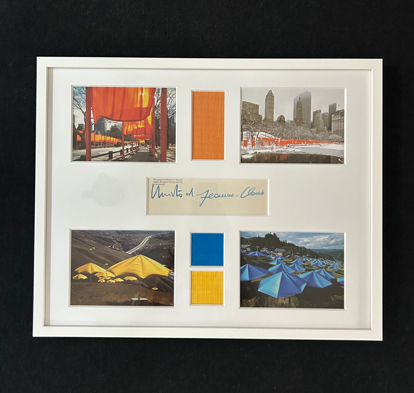 Christo - Collage ikonischer US-Projekte (handsigniert)