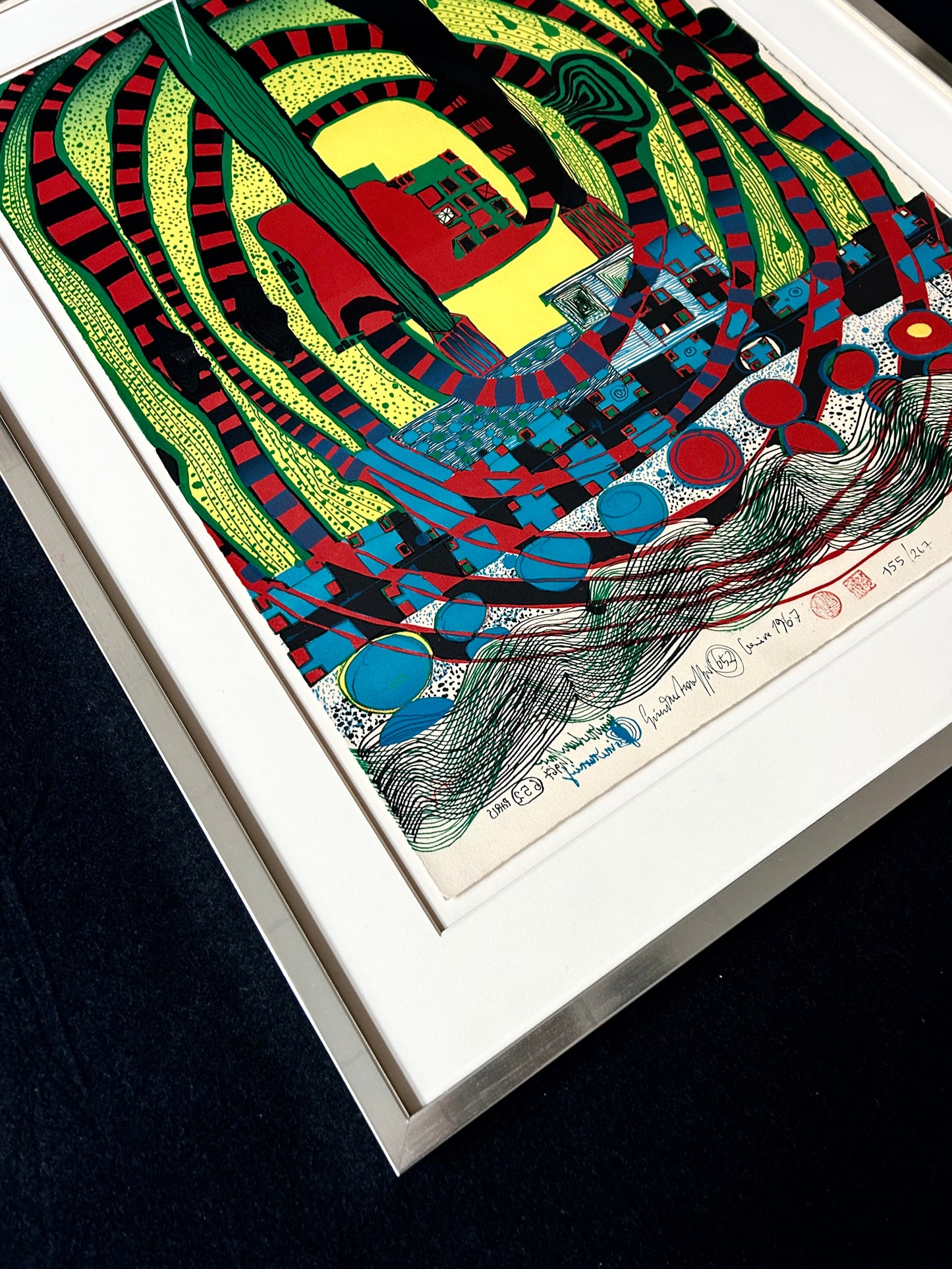Friedensreich Hundertwasser: „Seereise II“ - Signiert, datiert, nummeriert und gestempelt