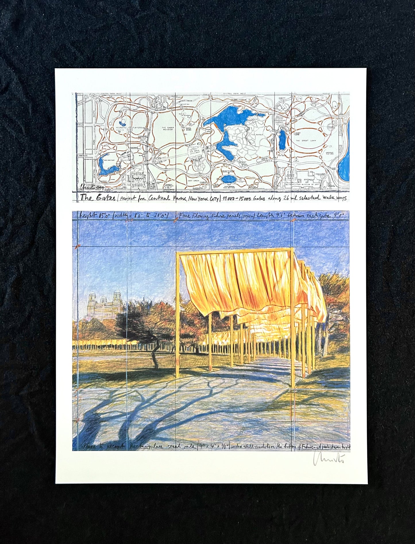 Christo (1935-2020) - „The Gates, 2022“ - (handsigniert & nummeriert)