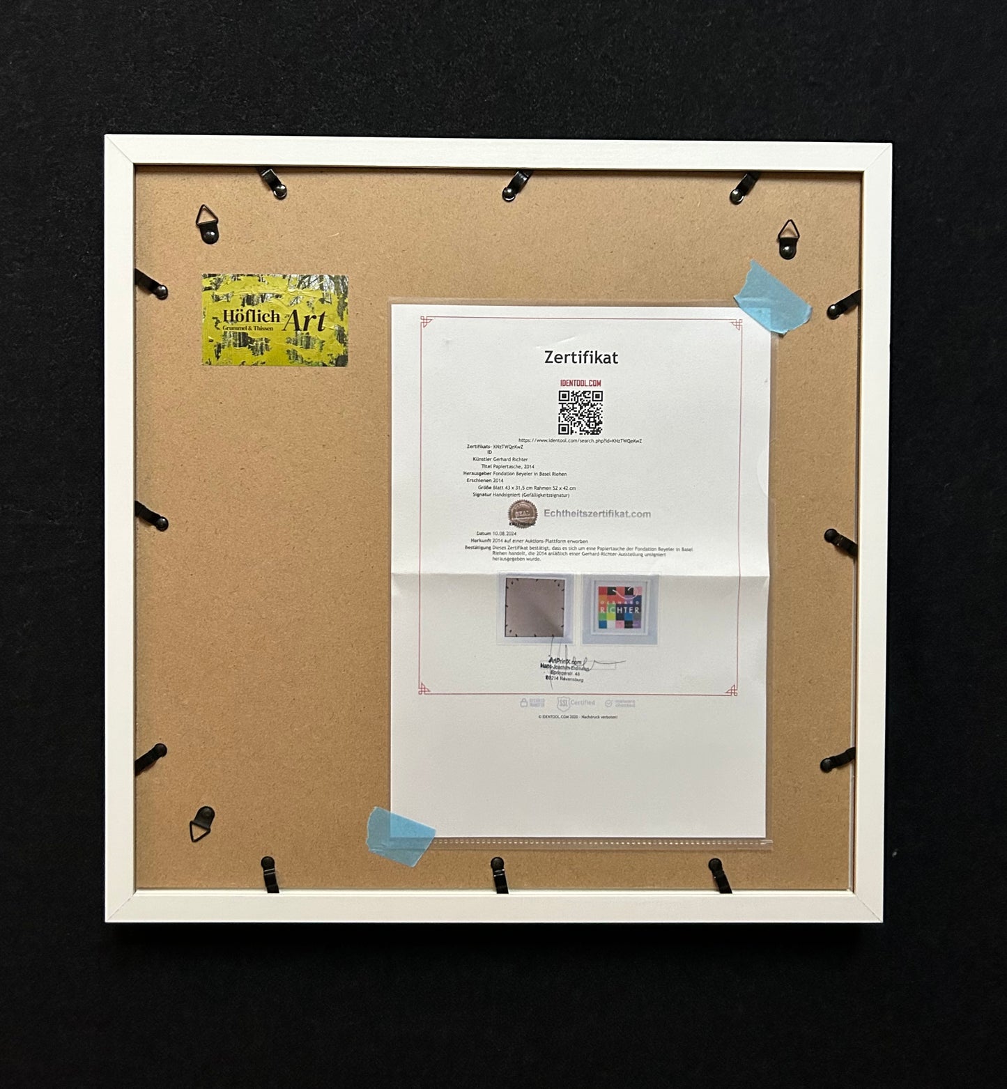 Gerhard Richter (1932) „Zwei Tafeln von 4900 Farben" - signiert