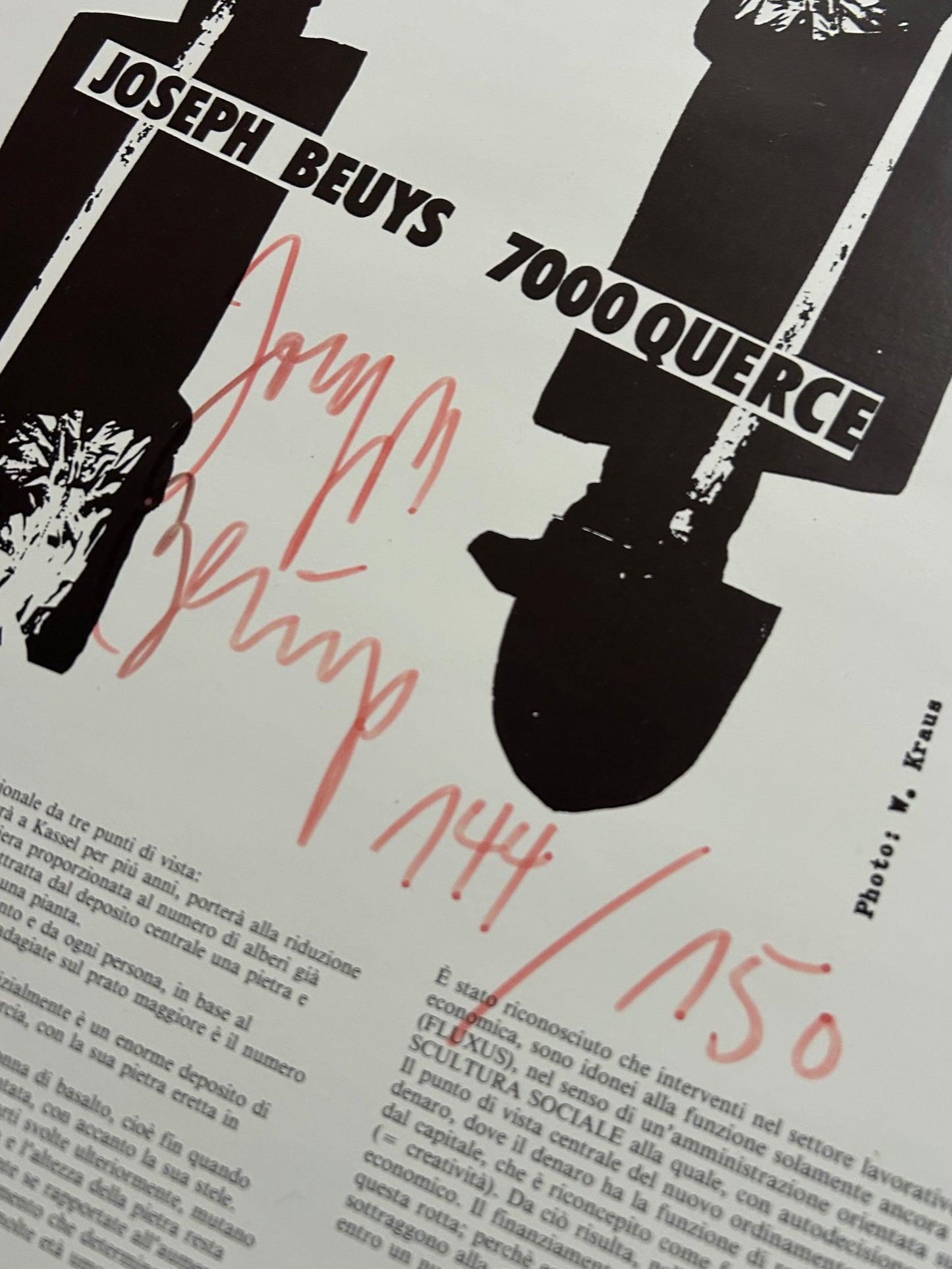Joseph Beuys - „7000 Querce“ - signiert & nummeriert