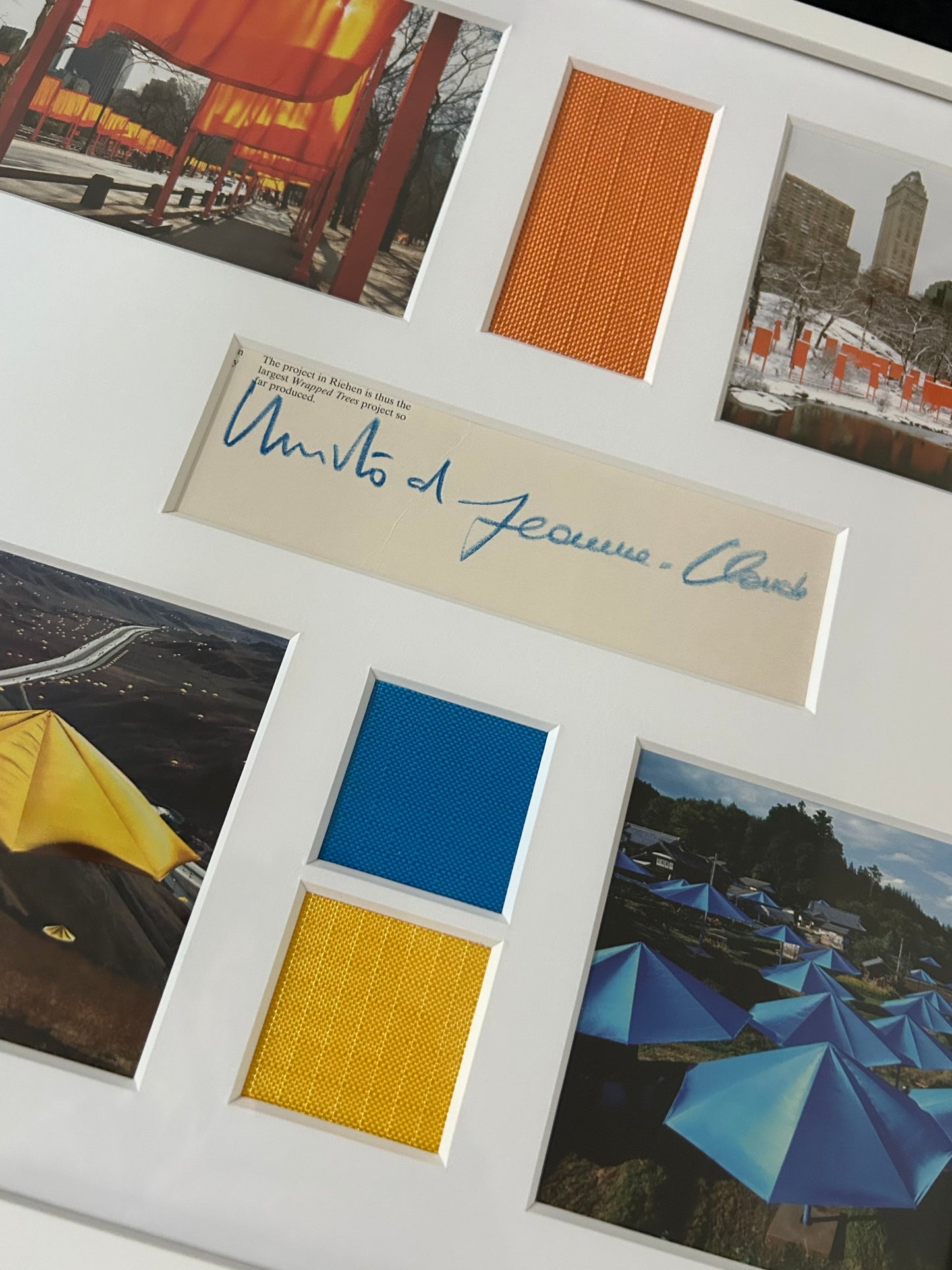 Christo - Collage ikonischer US-Projekte (handsigniert)