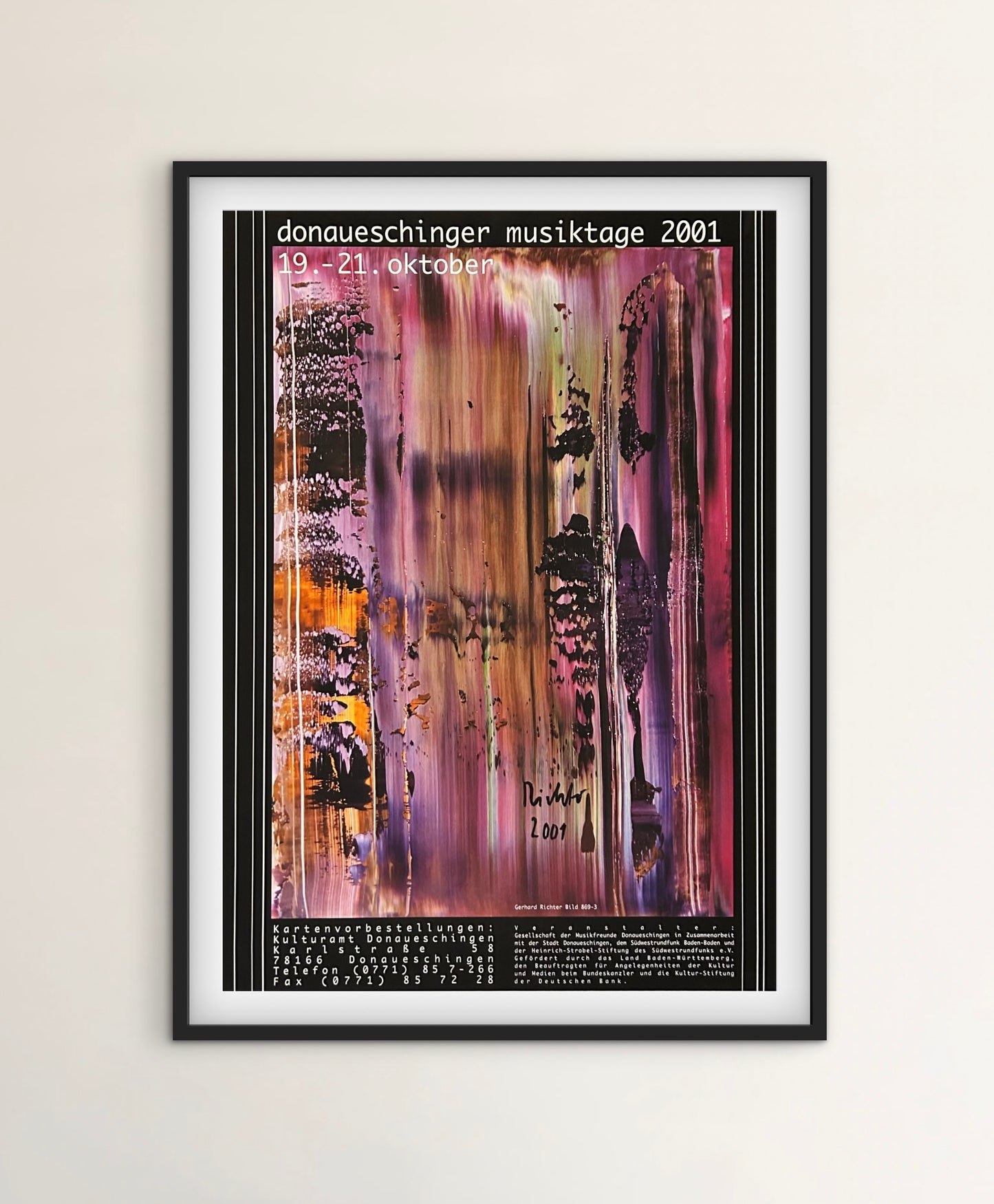 Gerhard Richter (1932) - „Donaueschingen - Abstrakt Painting 869-3“ - signiert, datiert & limitiert