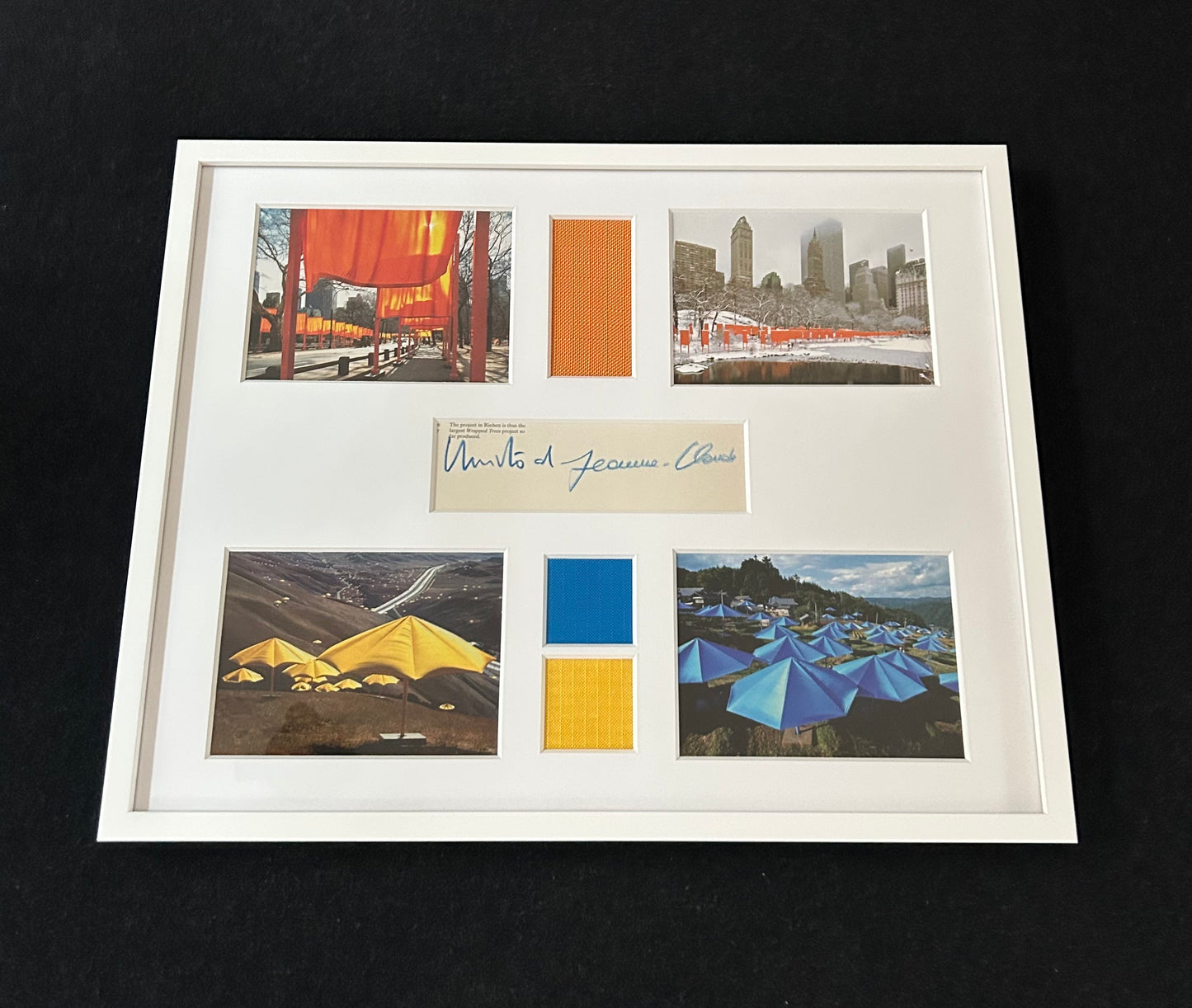 Christo - Collage ikonischer US-Projekte (handsigniert)