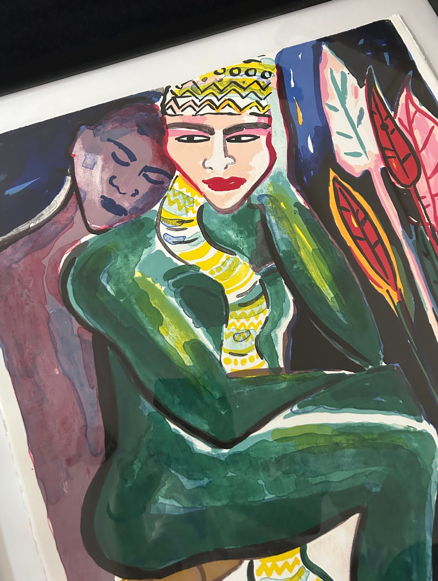 Elvira Bach (1951) „Ohne Titel (Grün)“ - signiert & nummeriert