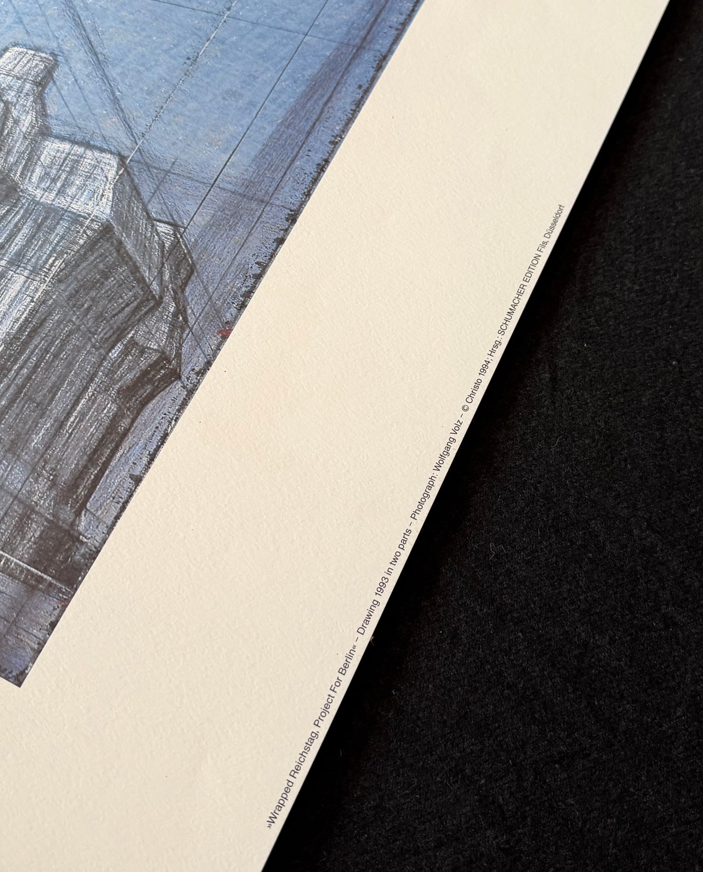 Christo (1935-2020) „Wrapped Reichstag, Project for Berlin" - handsigniert