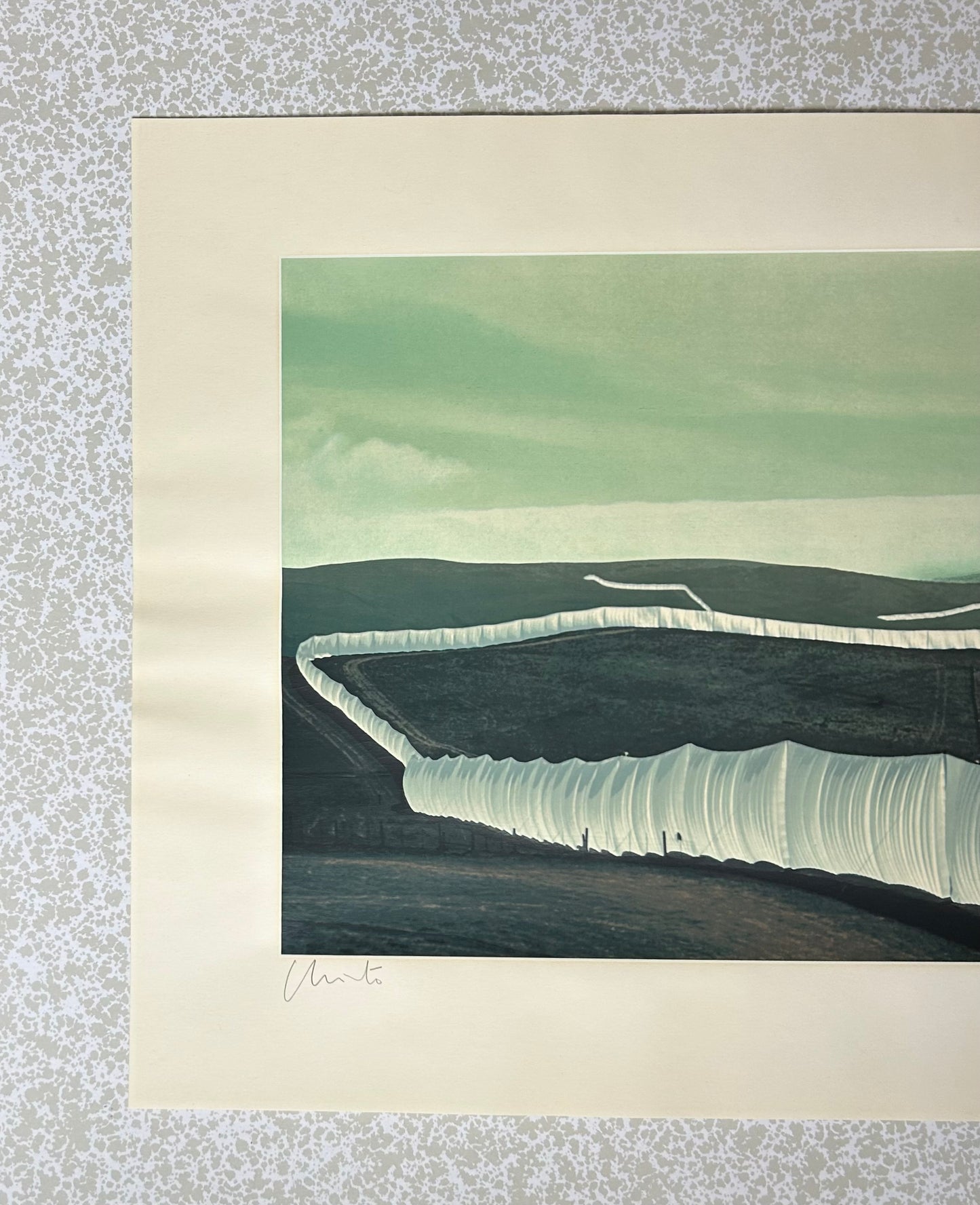 Christo (1935-2020) „Running Fence, Sonoma and Counties, California, 1972-76“ - handsigniert & nummeriert