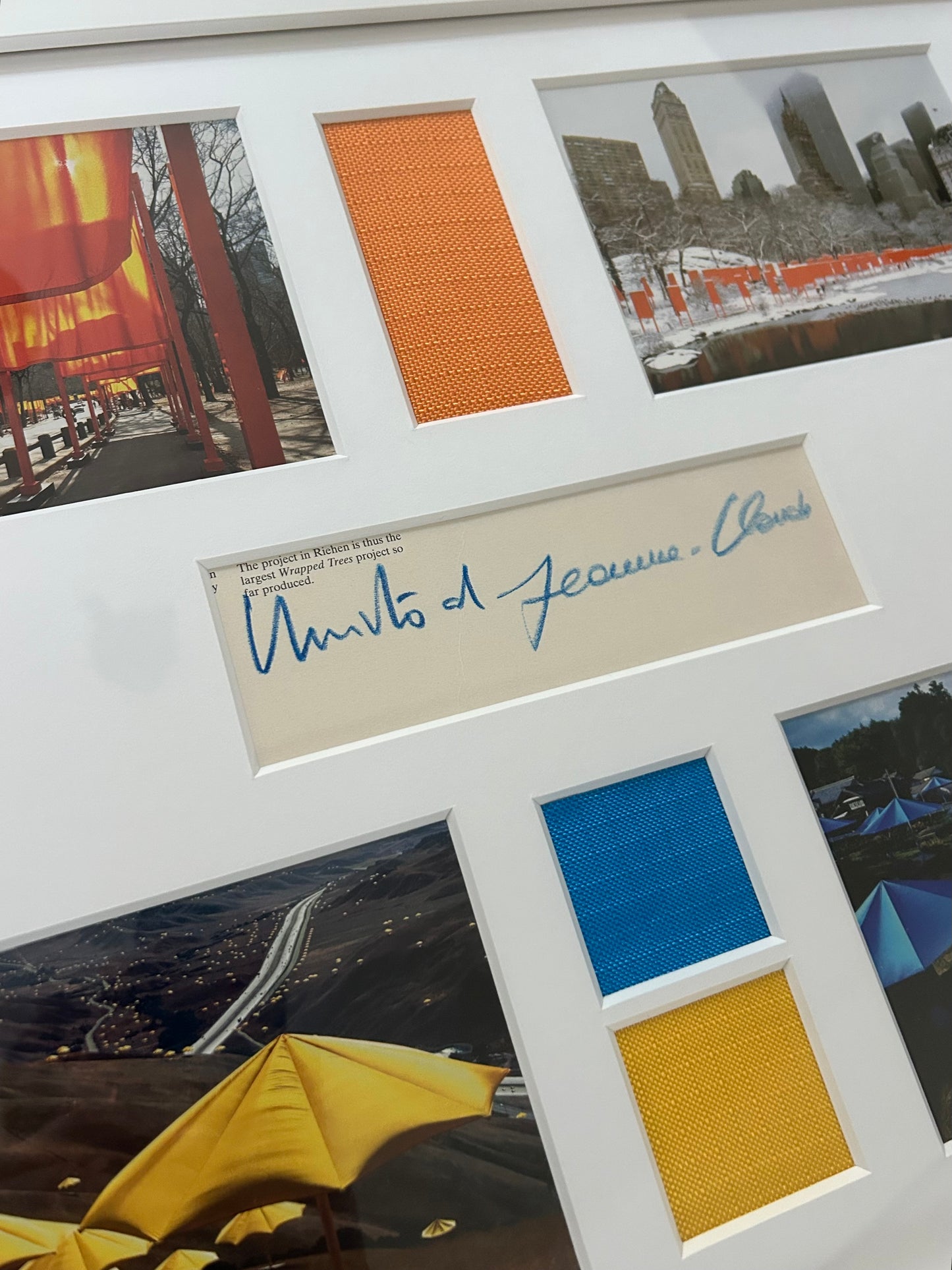 Christo - Collage ikonischer US-Projekte (handsigniert)