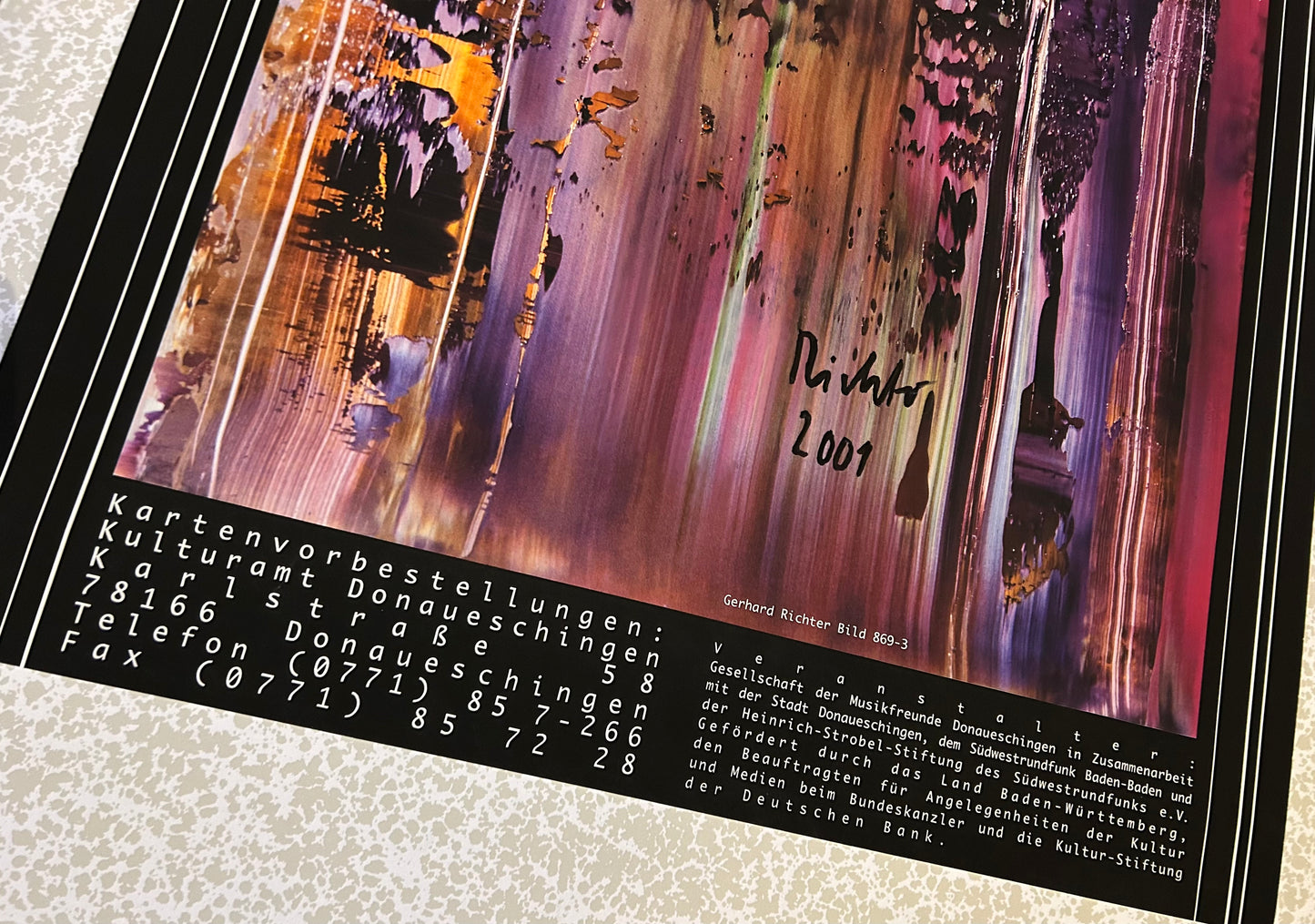 Gerhard Richter (1932) - „Donaueschingen - Abstrakt Painting 869-3“ - signiert, datiert & limitiert