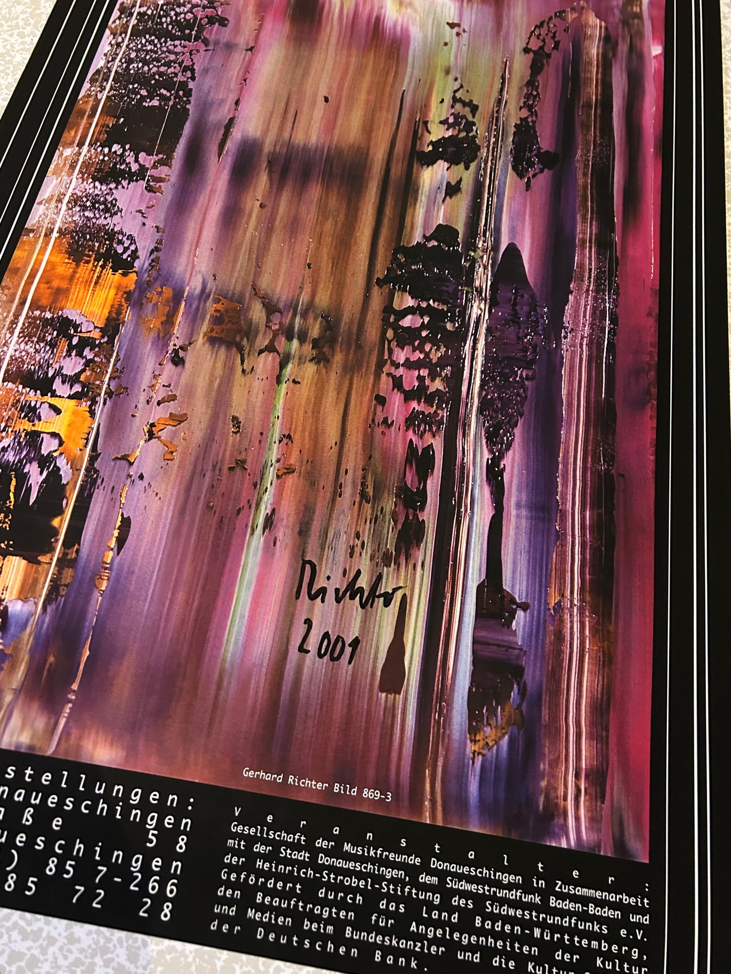 Gerhard Richter (1932) - „Donaueschingen - Abstrakt Painting 869-3“ - signiert, datiert & limitiert