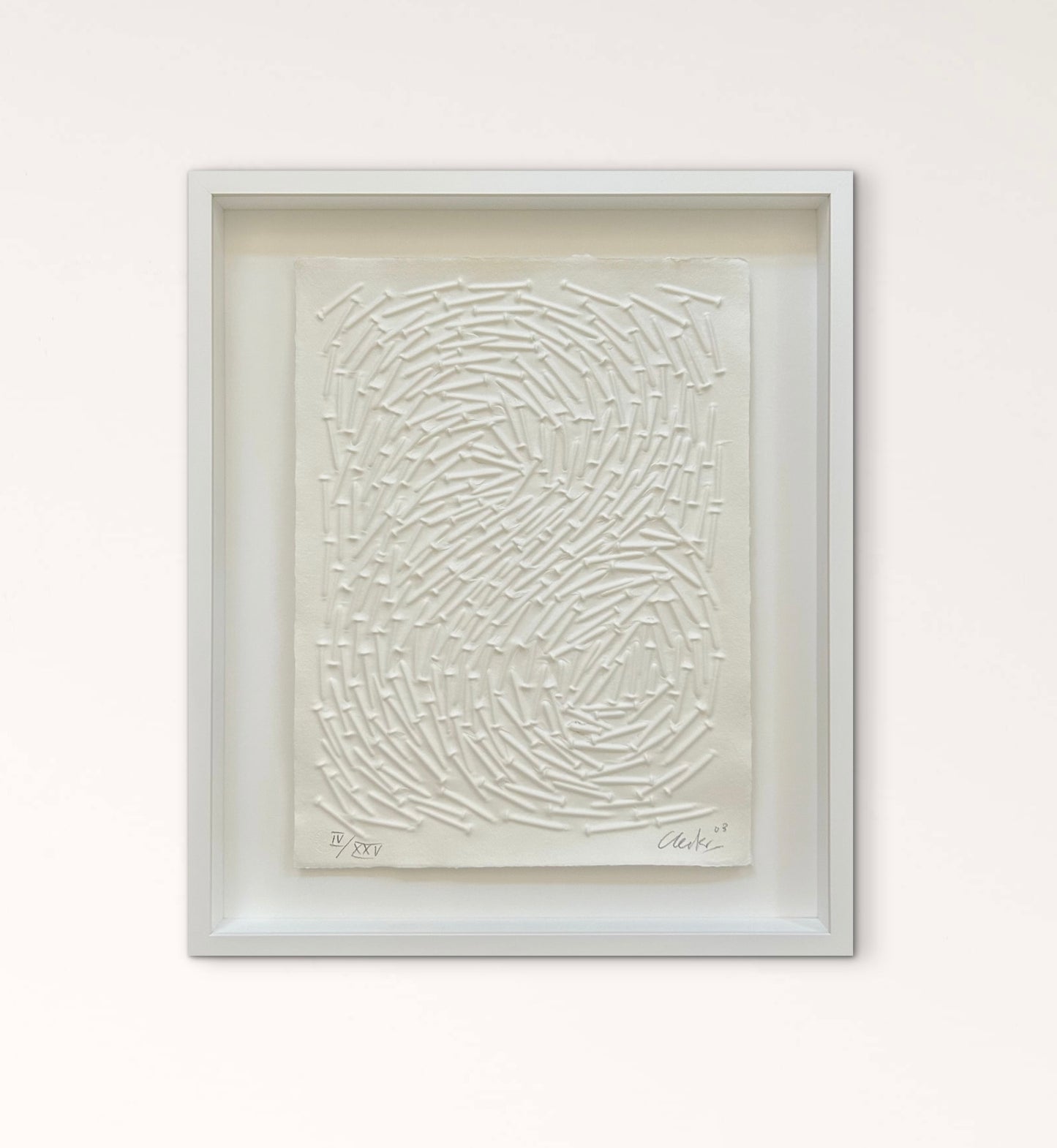 Günther Uecker (1930) - „Ohne Titel“ - signiert, datiert & nummeriert (Ex.: IV/XXV)