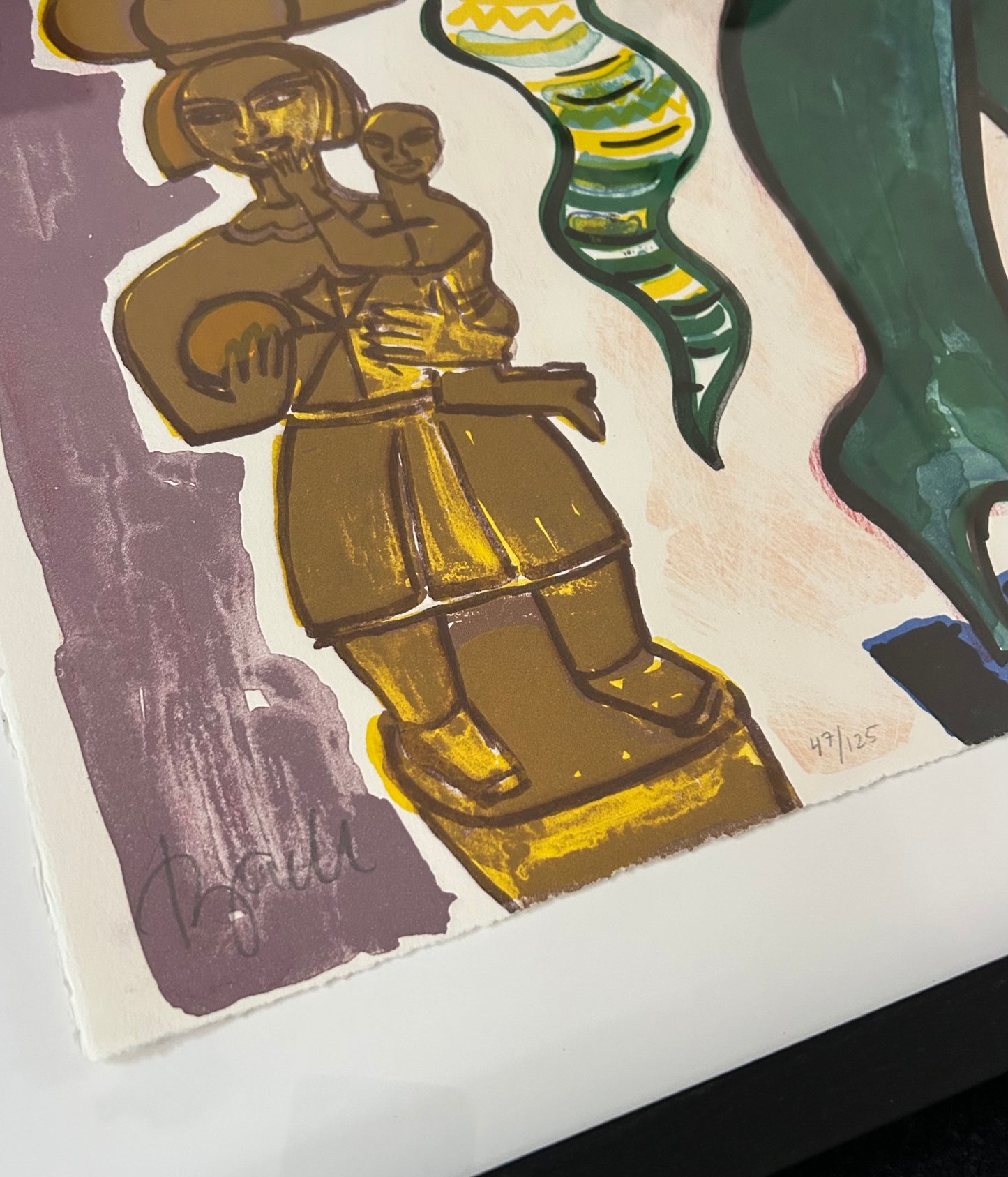 Elvira Bach (1951) „Ohne Titel (Grün)“ - signiert & nummeriert