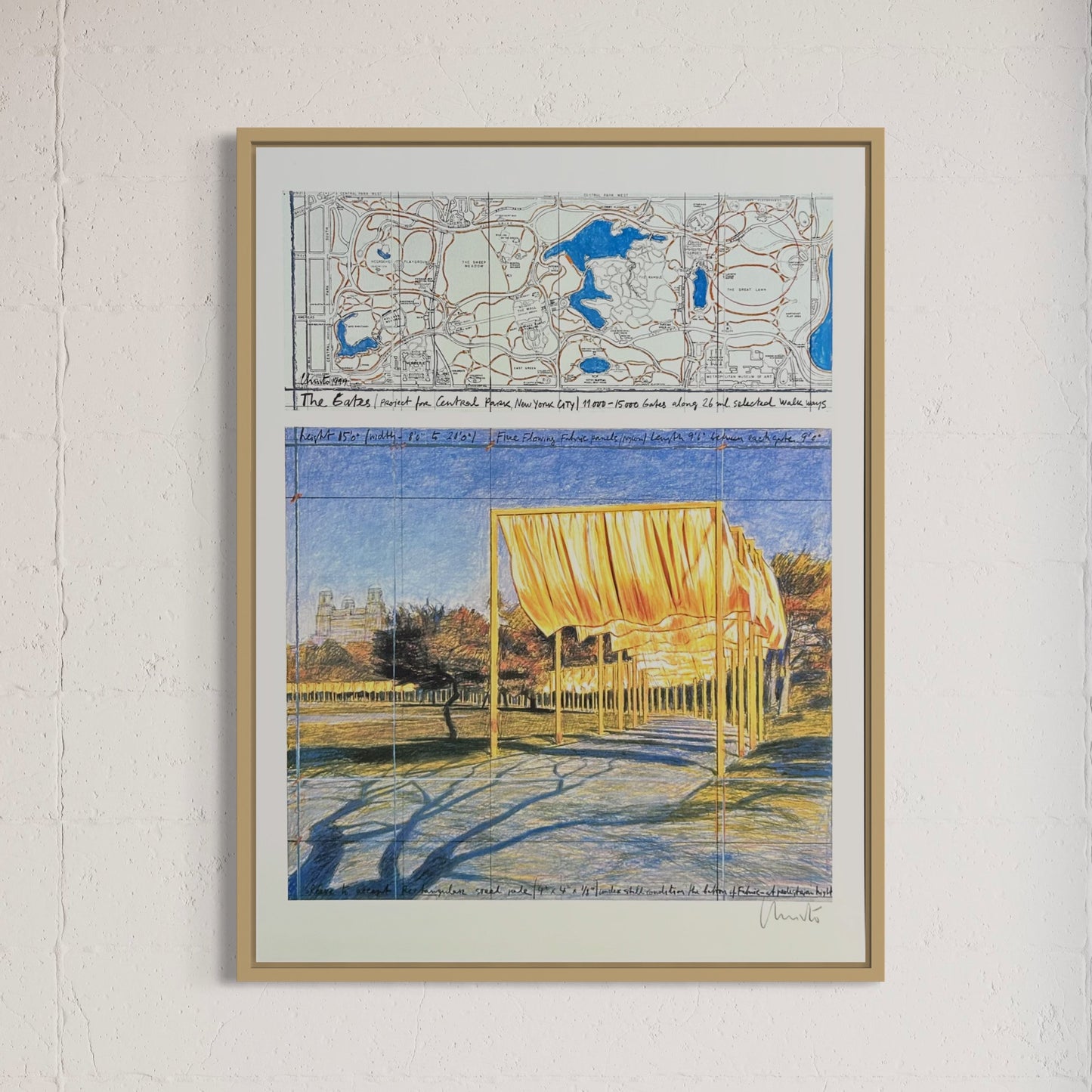 Christo (1935-2020) - „The Gates, 2022“ - (handsigniert & nummeriert)
