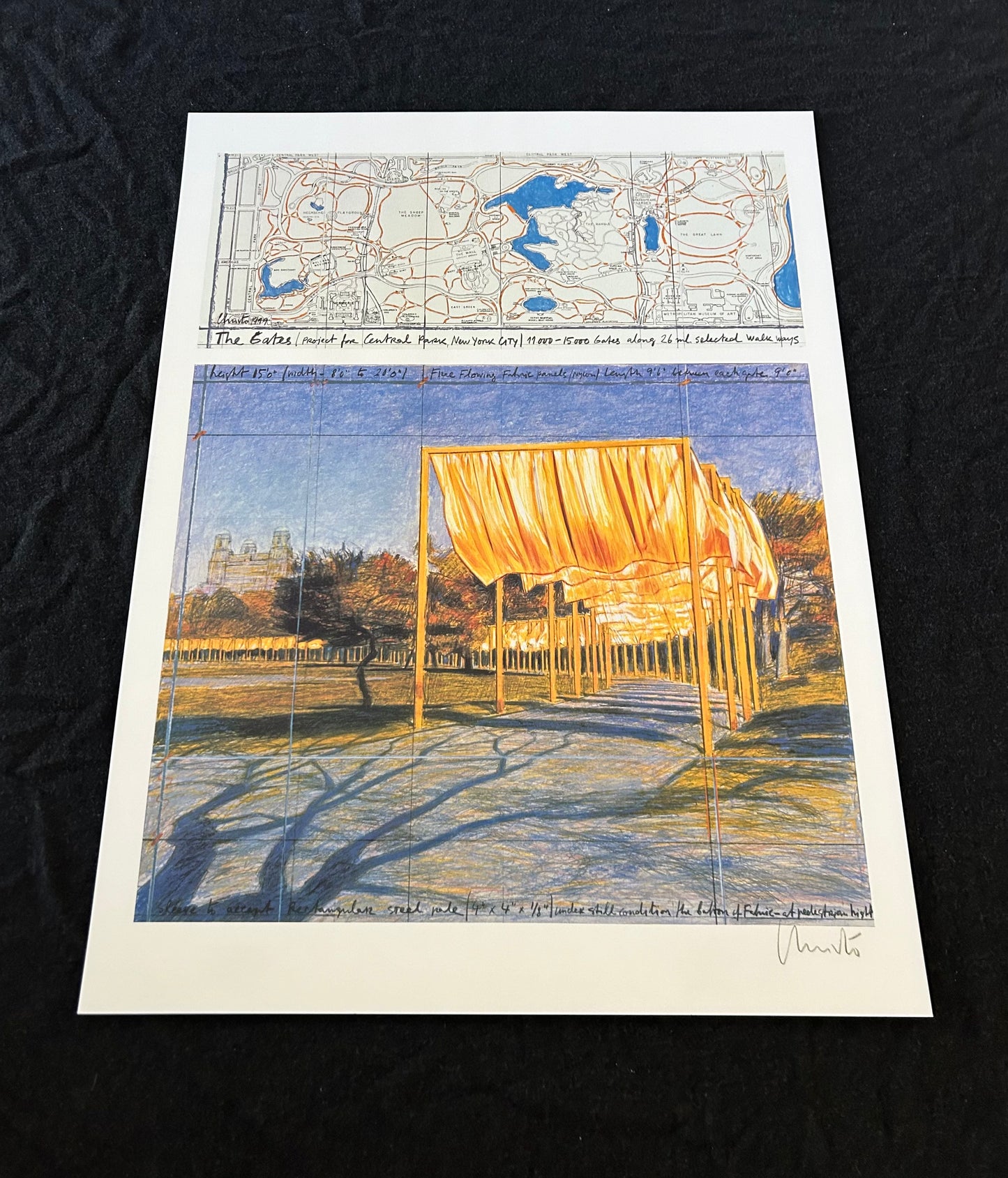 Christo (1935-2020) - „The Gates, 2022“ - (handsigniert & nummeriert)