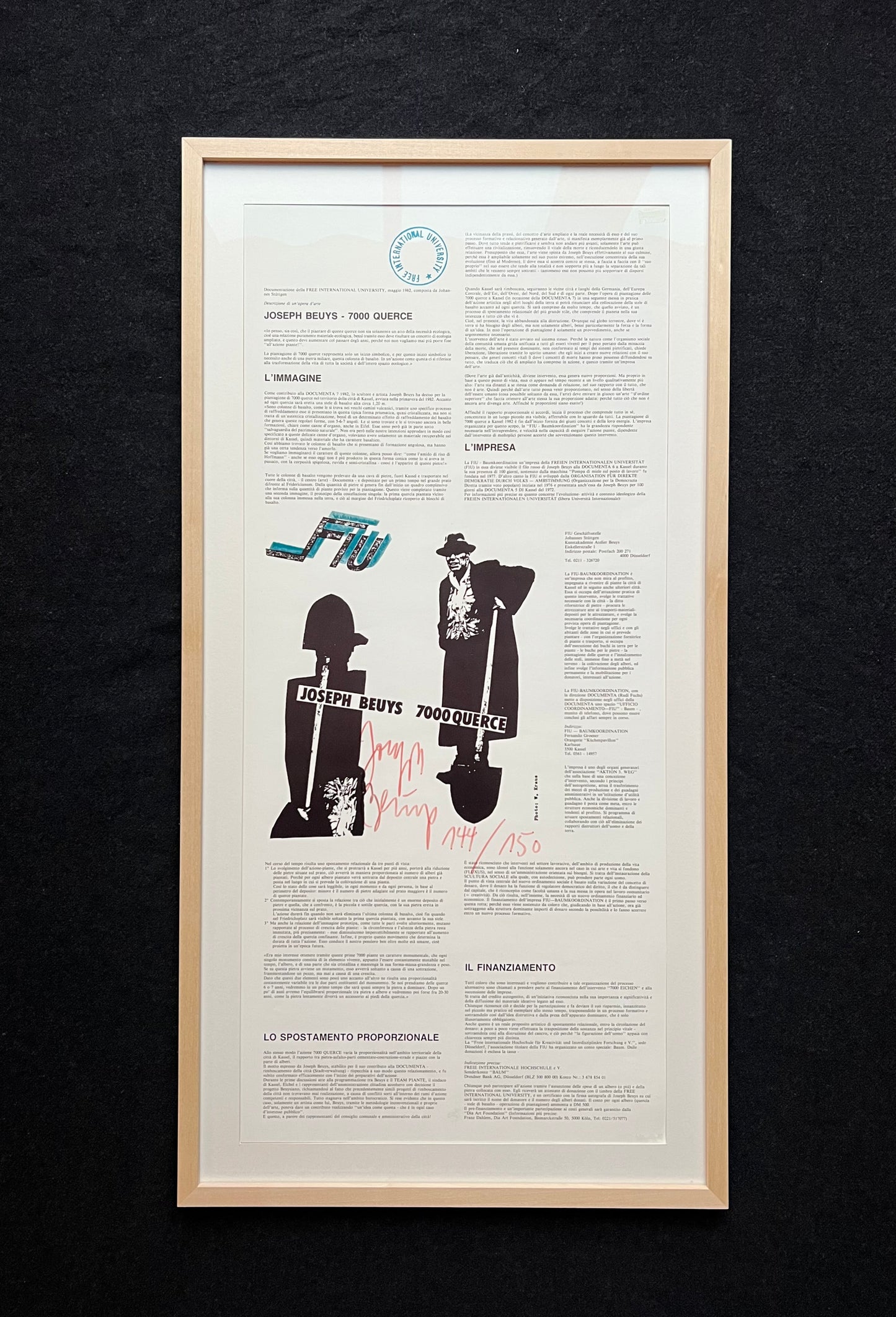 Joseph Beuys - „7000 Querce“ - signiert & nummeriert
