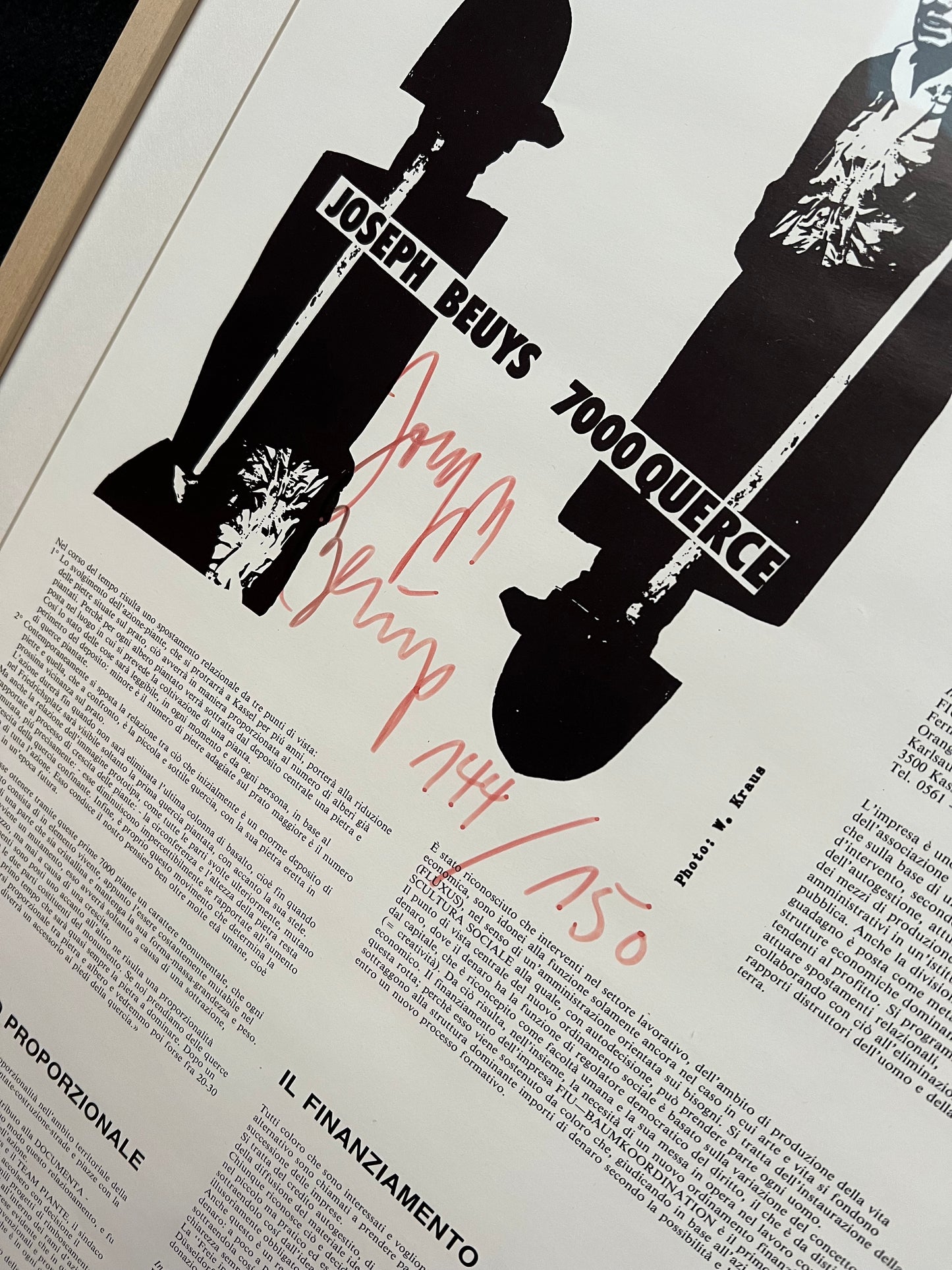 Joseph Beuys - „7000 Querce“ - signiert & nummeriert