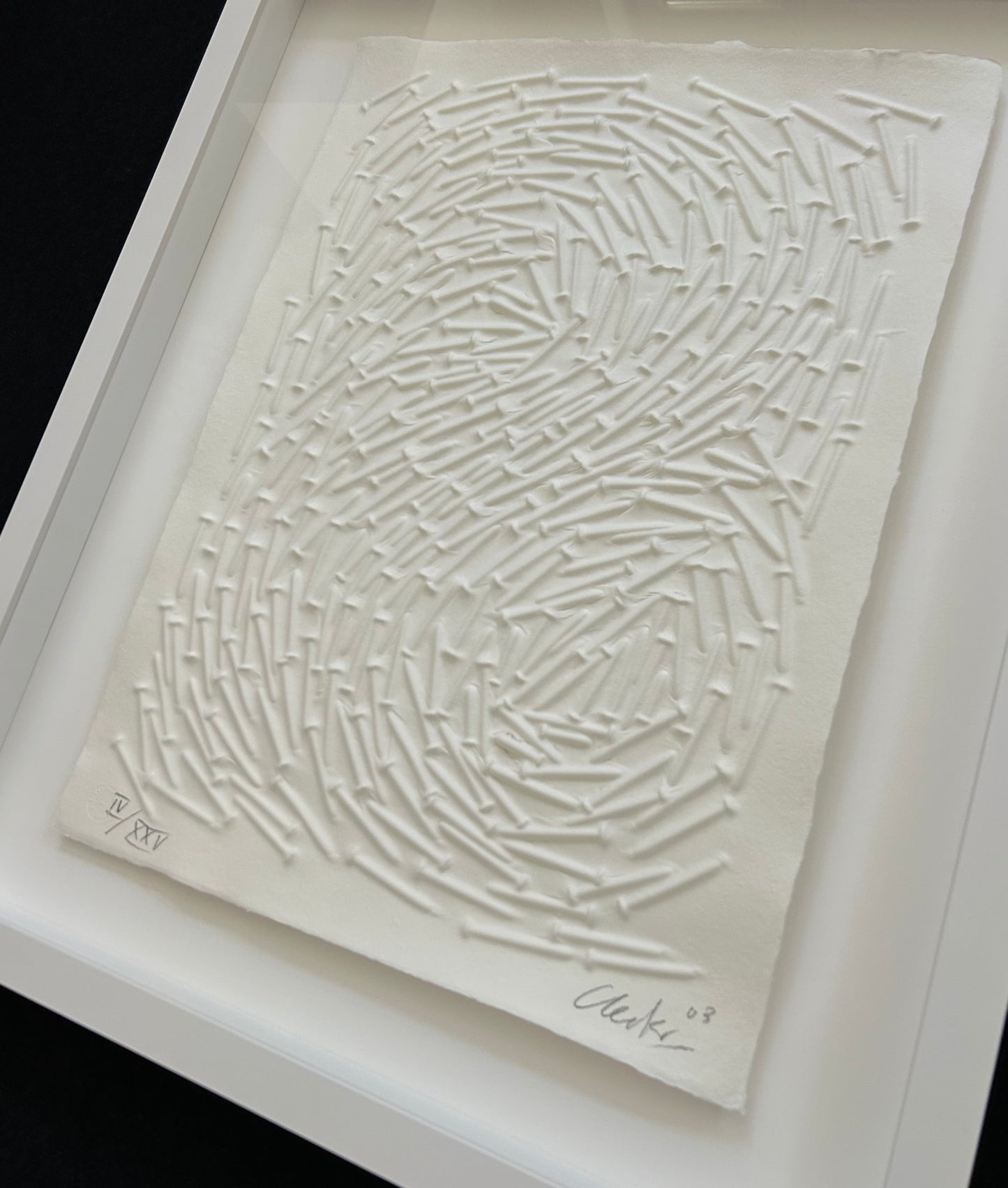 Günther Uecker (1930) - „Ohne Titel“ - signiert, datiert & nummeriert (Ex.: IV/XXV)