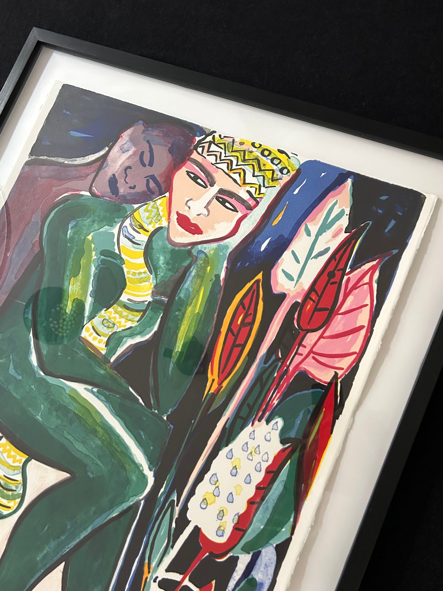 Elvira Bach (1951) „Ohne Titel (Grün)“ - signiert & nummeriert