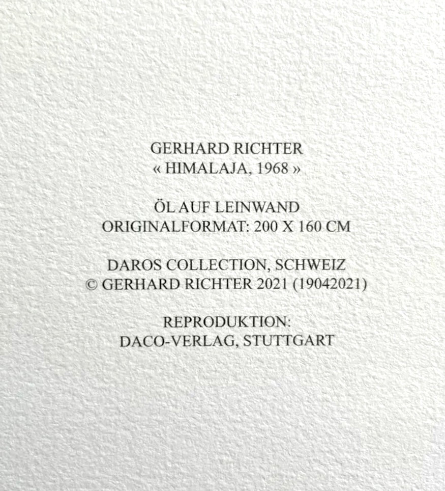 Gerhard Richter - „Himalaja, 1968" (500 Exemplare)