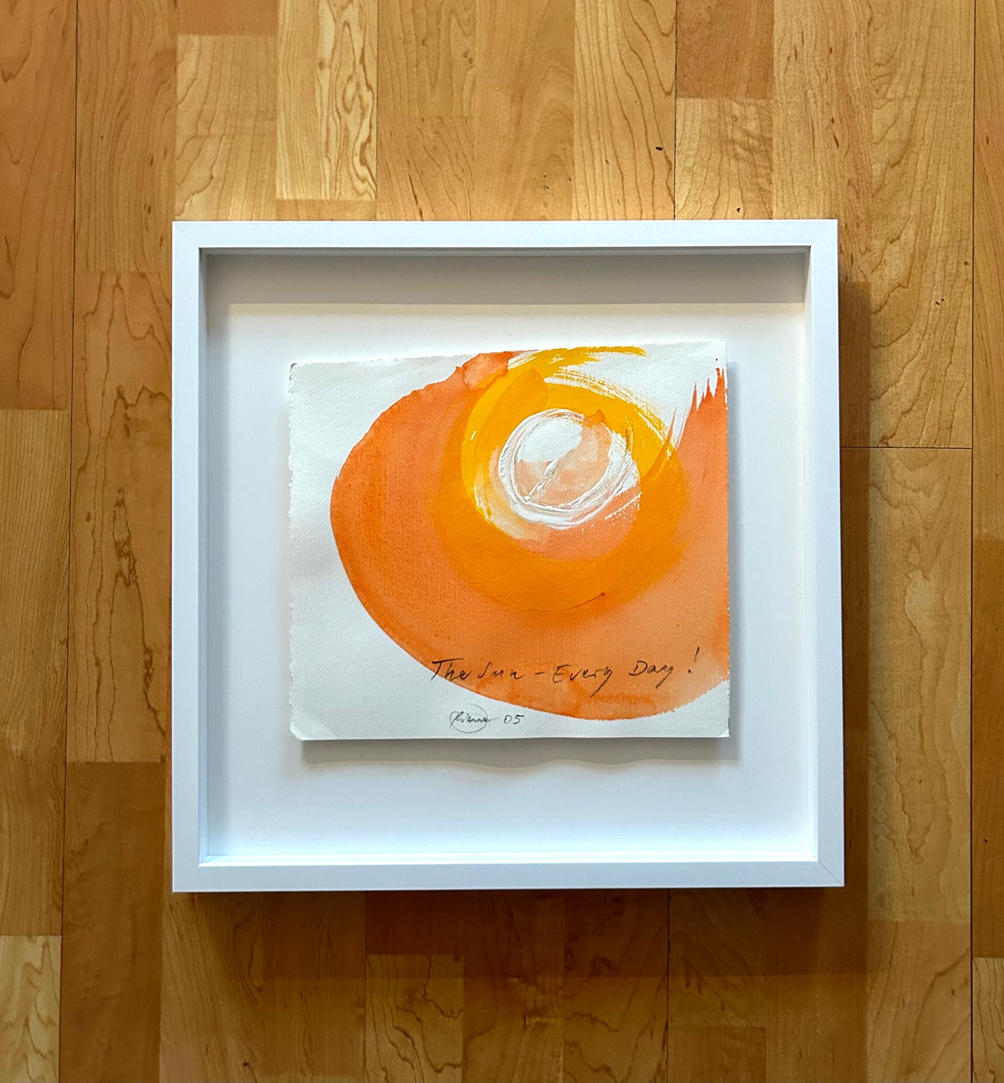 Otto Piene -  „The Sun - Every Day!" Unikat (handsigniert, datiert & betitelt)