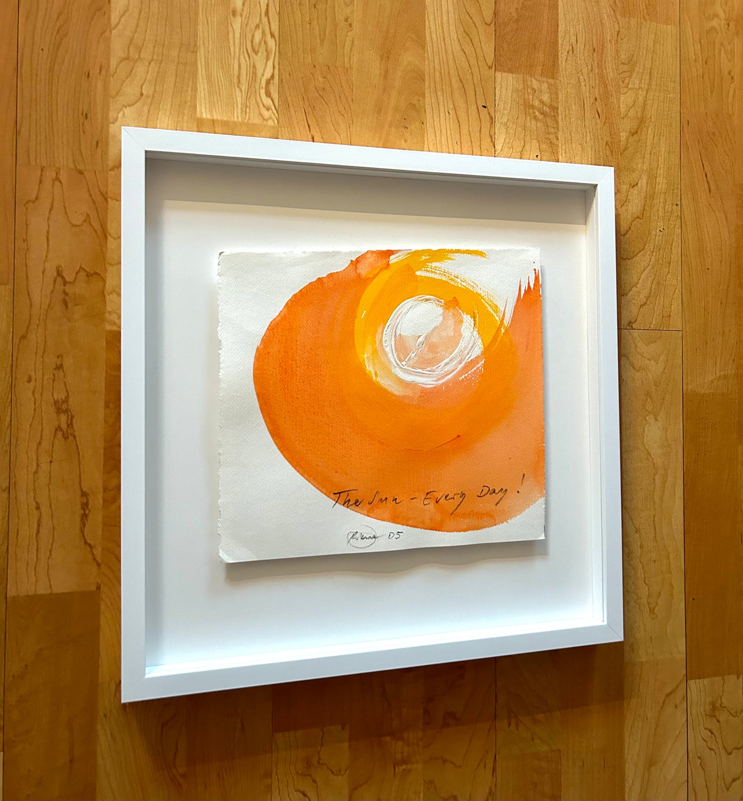 Otto Piene -  „The Sun - Every Day!" Unikat (handsigniert, datiert & betitelt)