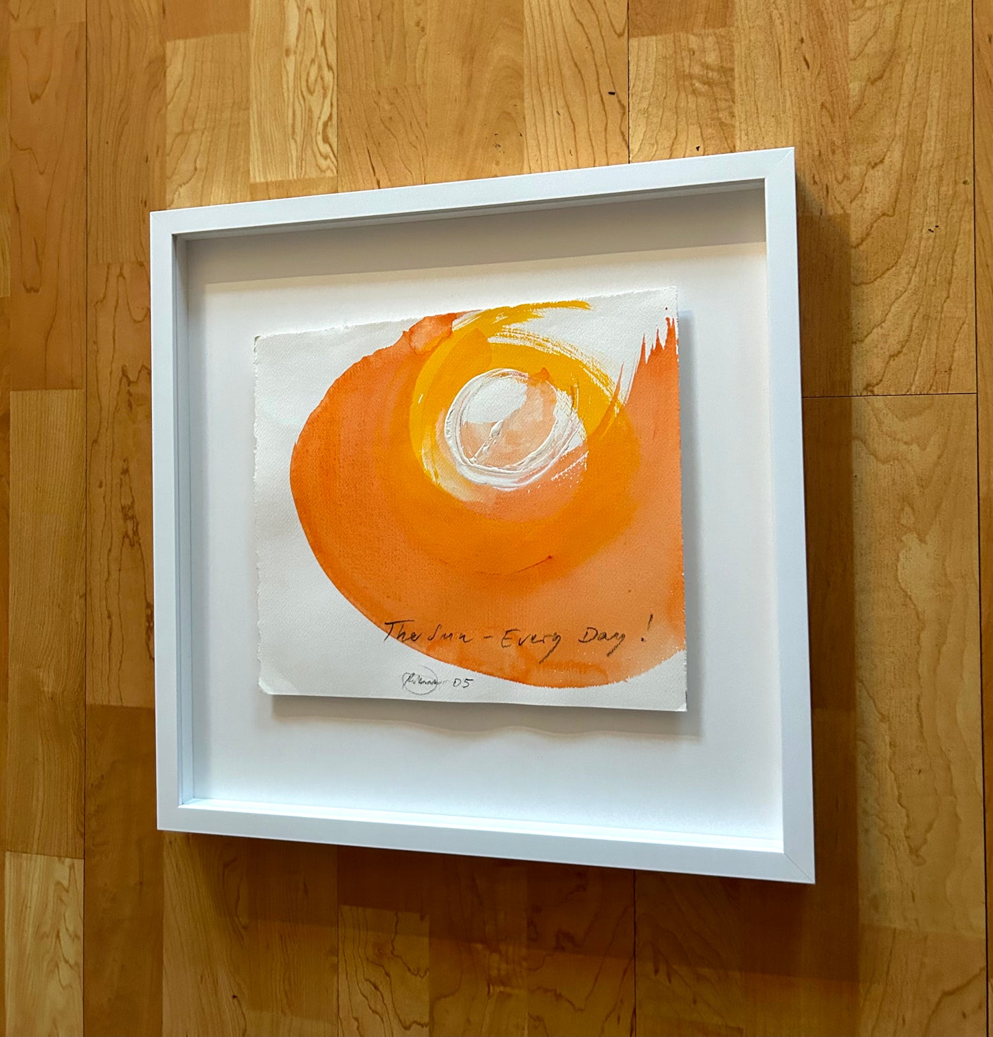 Otto Piene -  „The Sun - Every Day!" Unikat (handsigniert, datiert & betitelt)