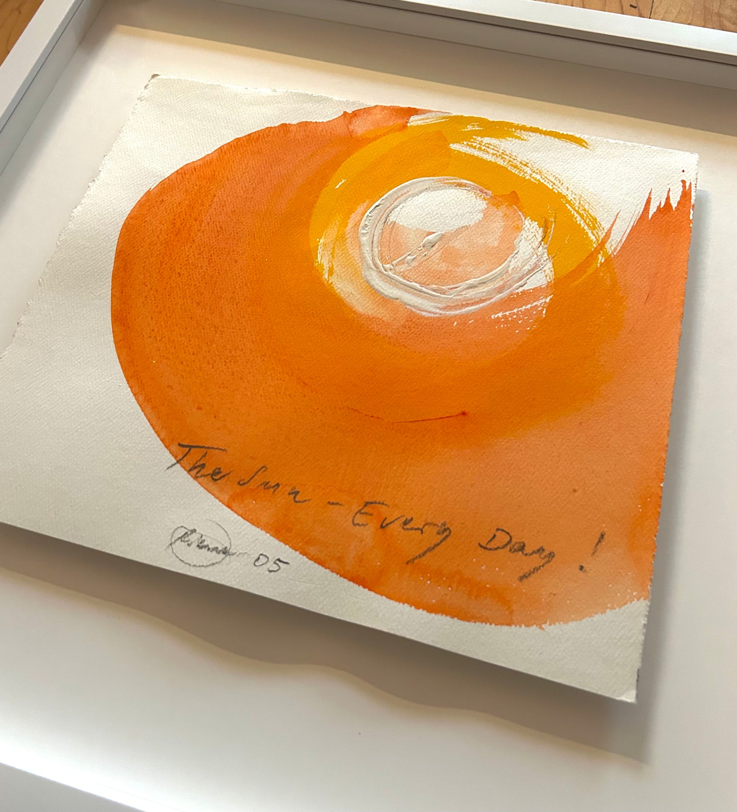 Otto Piene -  „The Sun - Every Day!" Unikat (handsigniert, datiert & betitelt)
