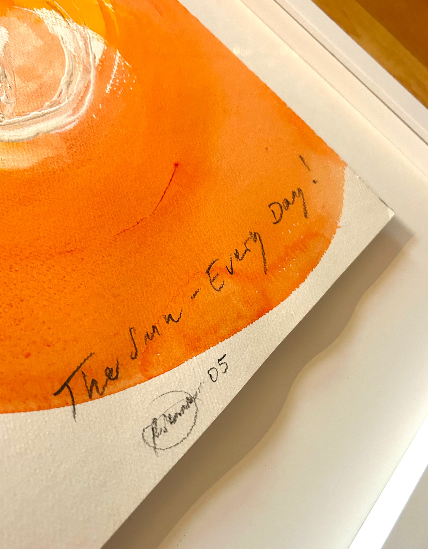 Otto Piene -  „The Sun - Every Day!" Unikat (handsigniert, datiert & betitelt)