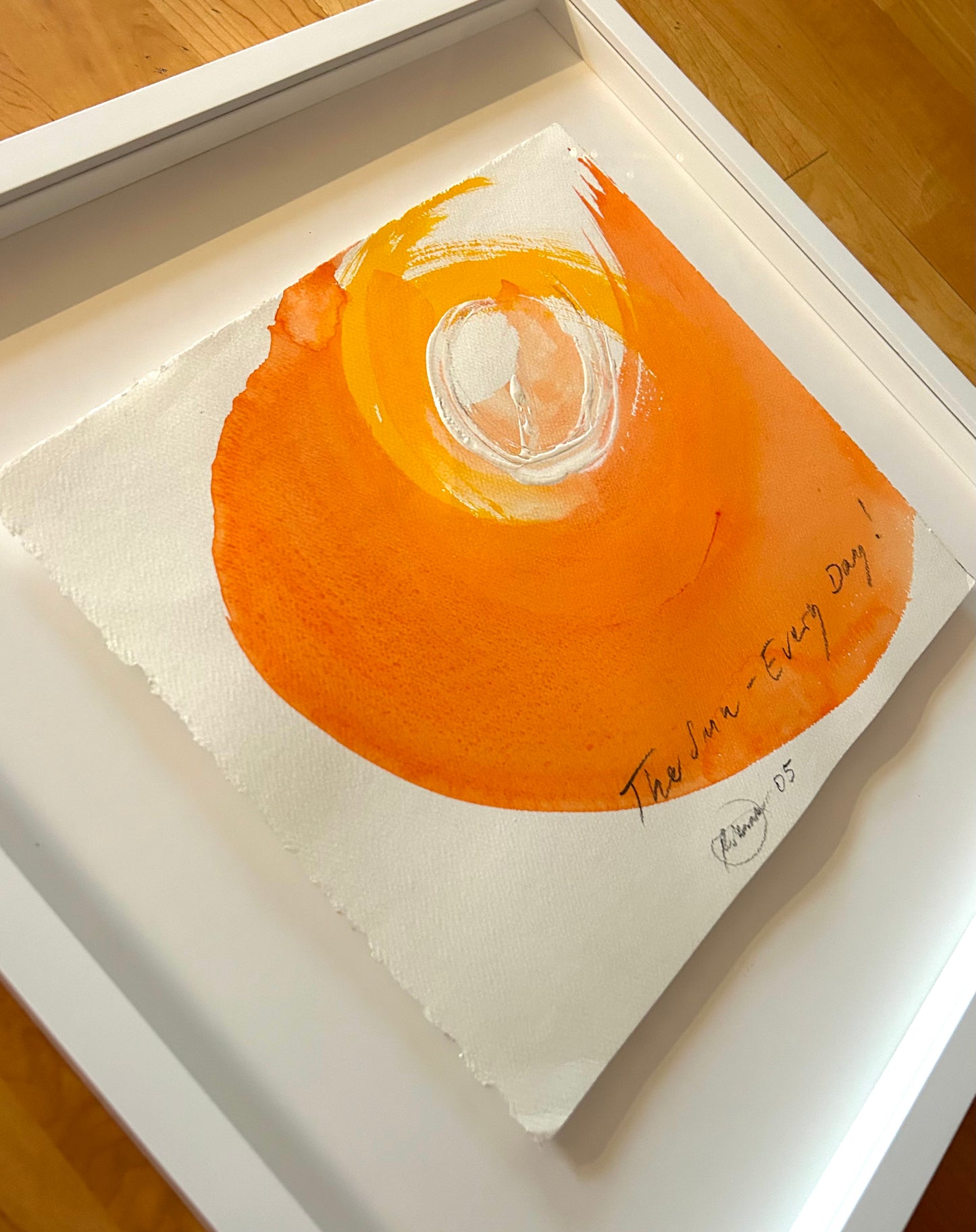 Otto Piene -  „The Sun - Every Day!" Unikat (handsigniert, datiert & betitelt)