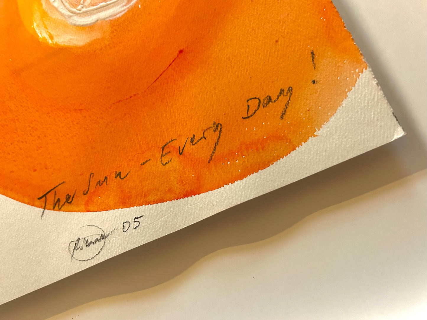 Otto Piene -  „The Sun - Every Day!" Unikat (handsigniert, datiert & betitelt)