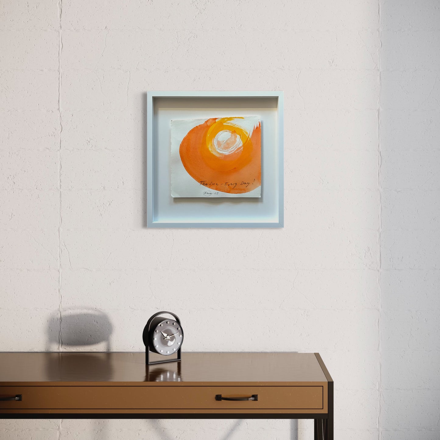 Otto Piene -  „The Sun - Every Day!" Unikat (handsigniert, datiert & betitelt)