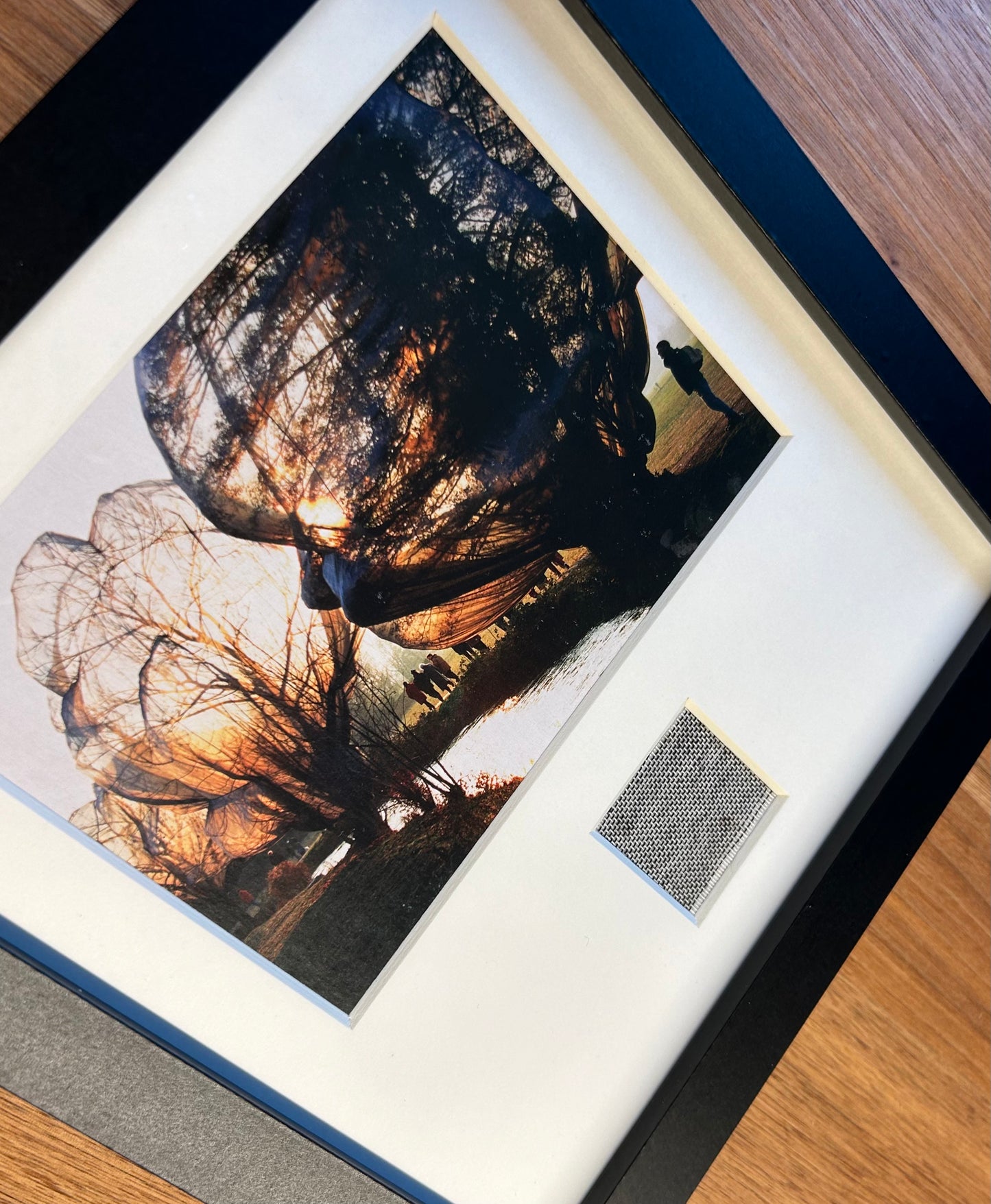 Christo - „The Wrapped Trees“ Offsetdruck mit Stofffetzen